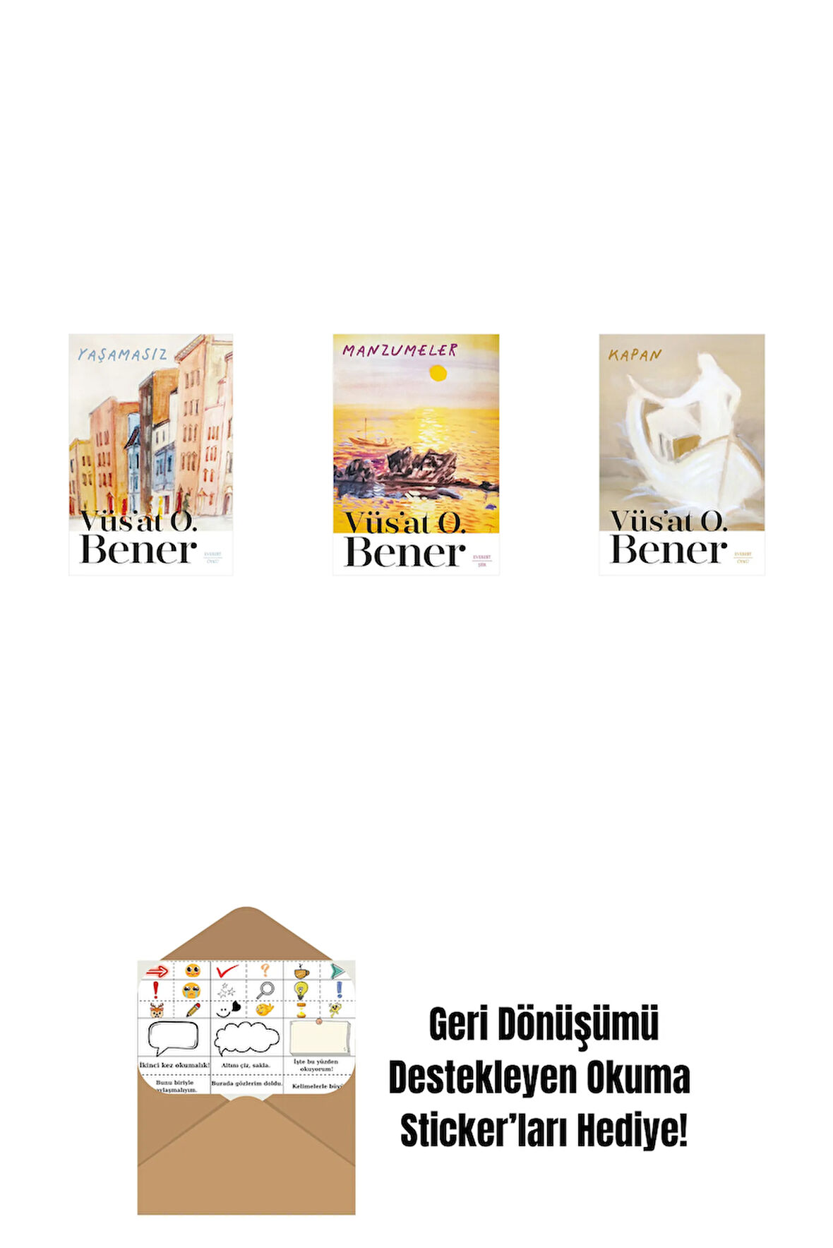Yaşamasız + Manzumeler + Kapan + Okuma Sticker'ları