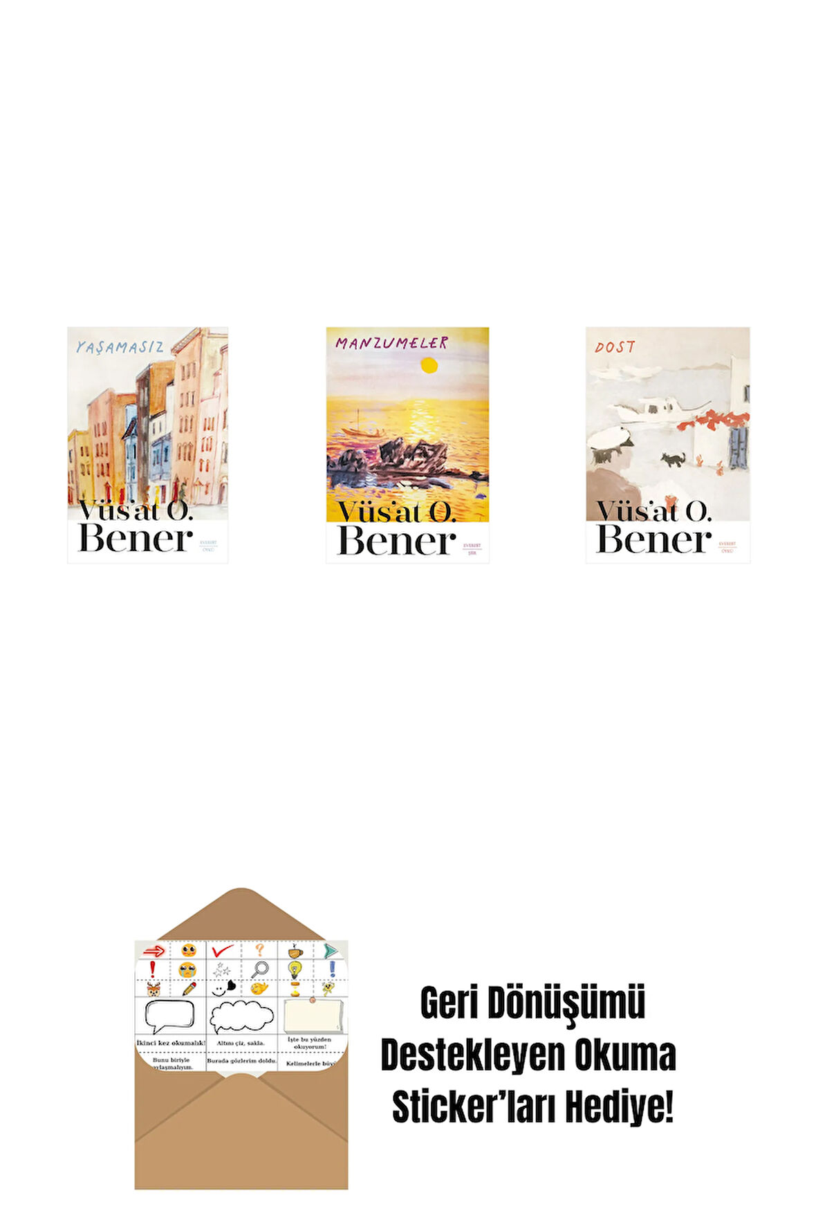 Yaşamasız + Manzumeler + Dost + Okuma Sticker'ları