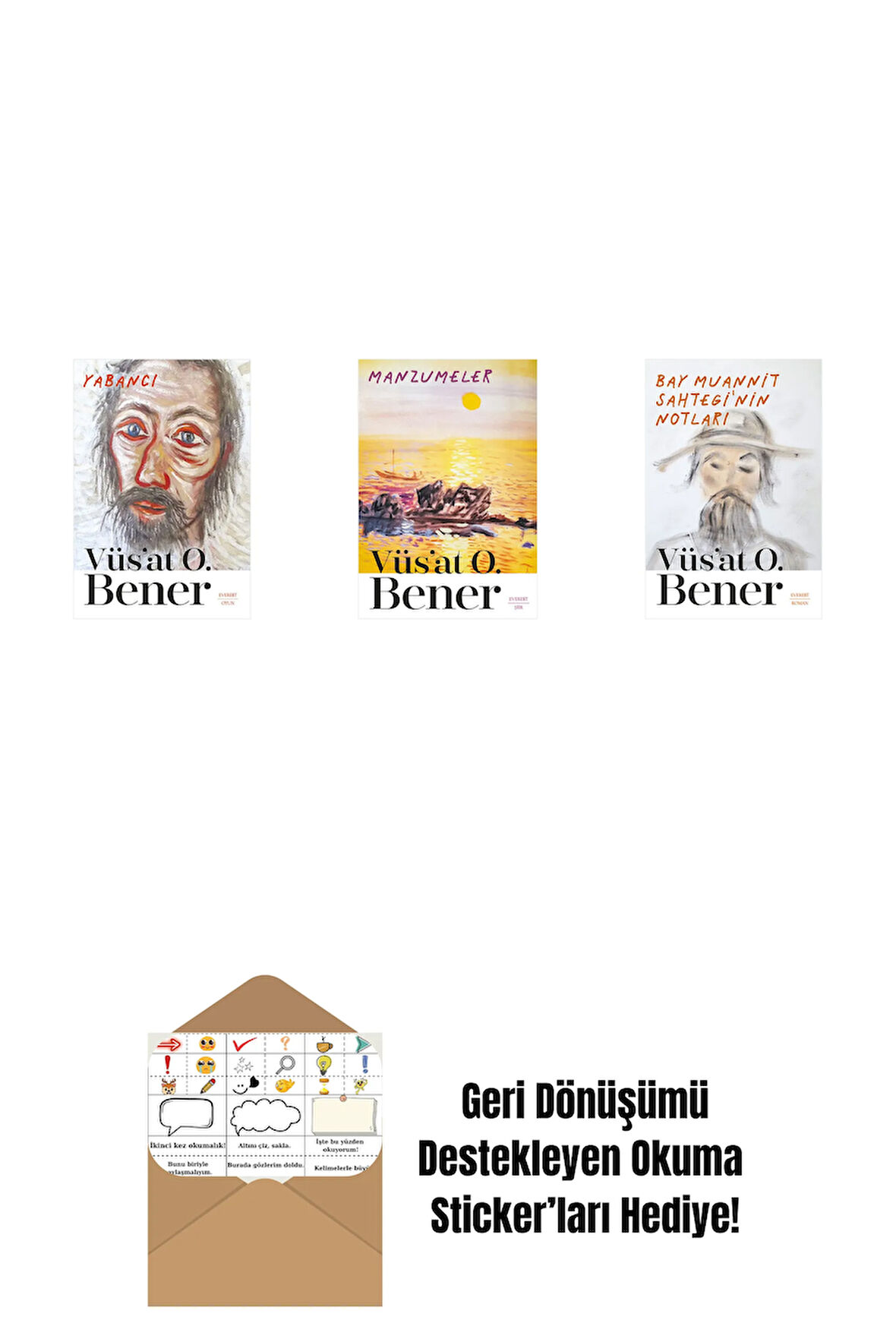 Yabancı + Manzumeler + Bay Muannit Sahtegi'nin Notları + Okuma Sticker'ları