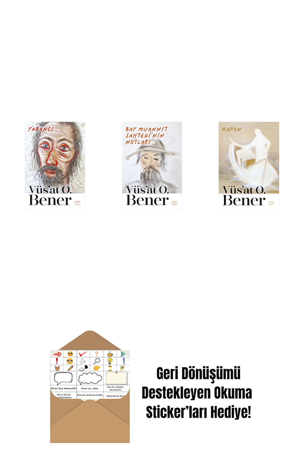 Yabancı + Bay Muannit Sahtegi'nin Notları + Kapan + Okuma Sticker'ları