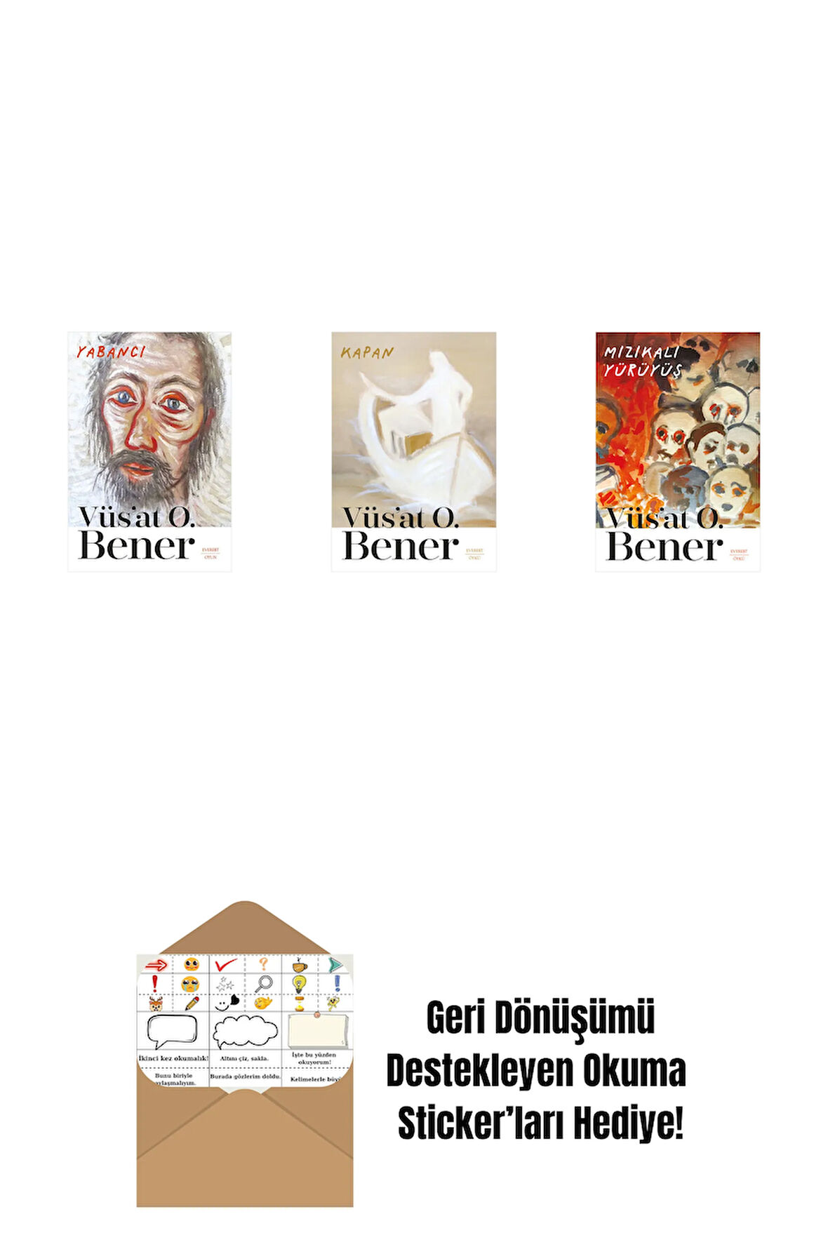 Yabancı + Kapan + Mızıkalı Yürüyüş + Okuma Sticker'ları