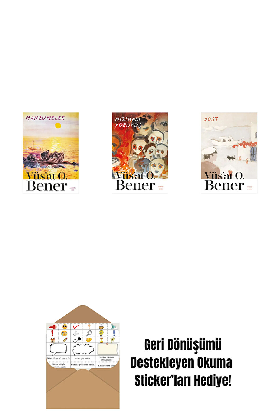 Manzumeler + Mızıkalı Yürüyüş + Dost + Okuma Sticker'ları