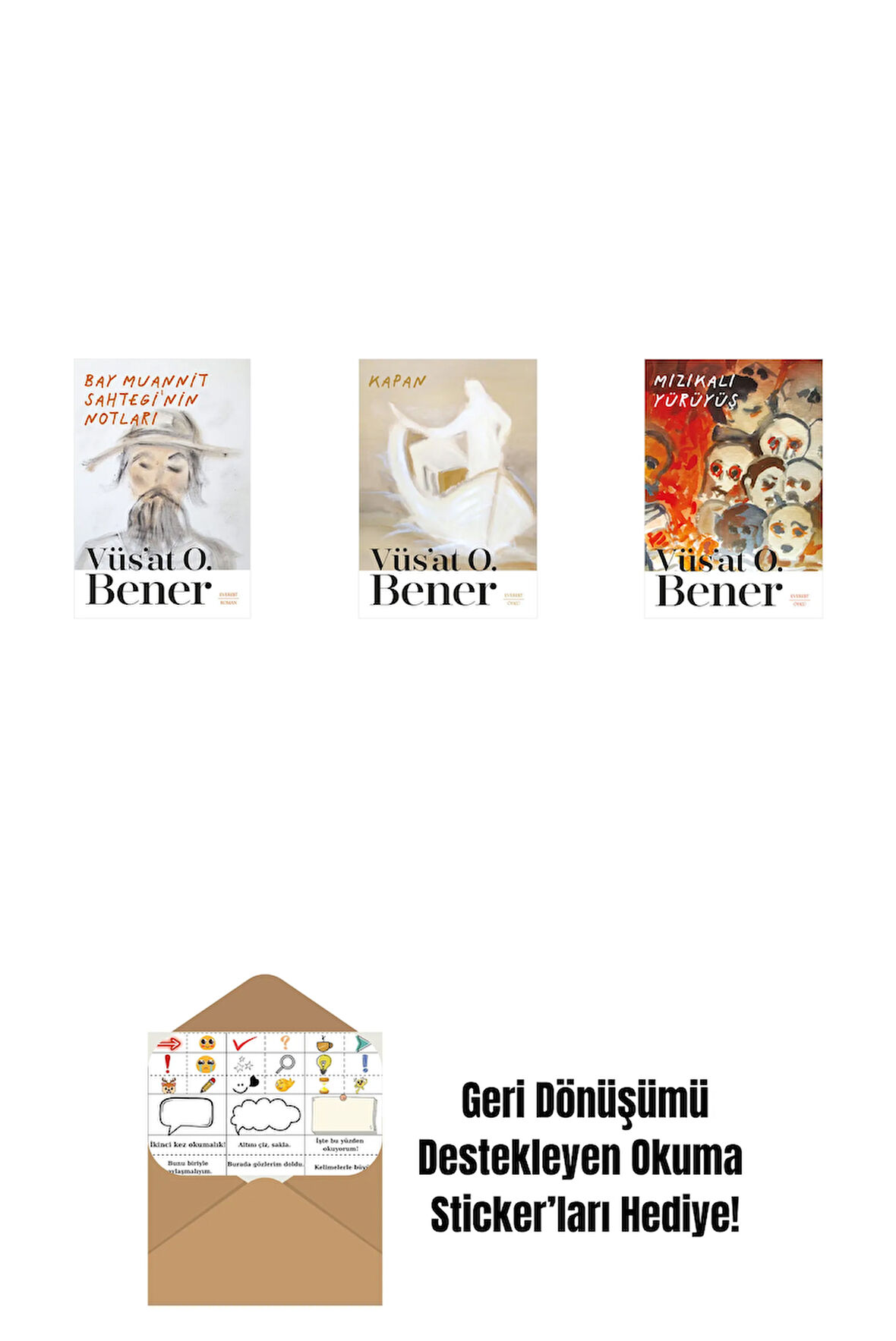 Bay Muannit Sahtegi'nin Notları + Kapan + Mızıkalı Yürüyüş + Okuma Sticker'ları