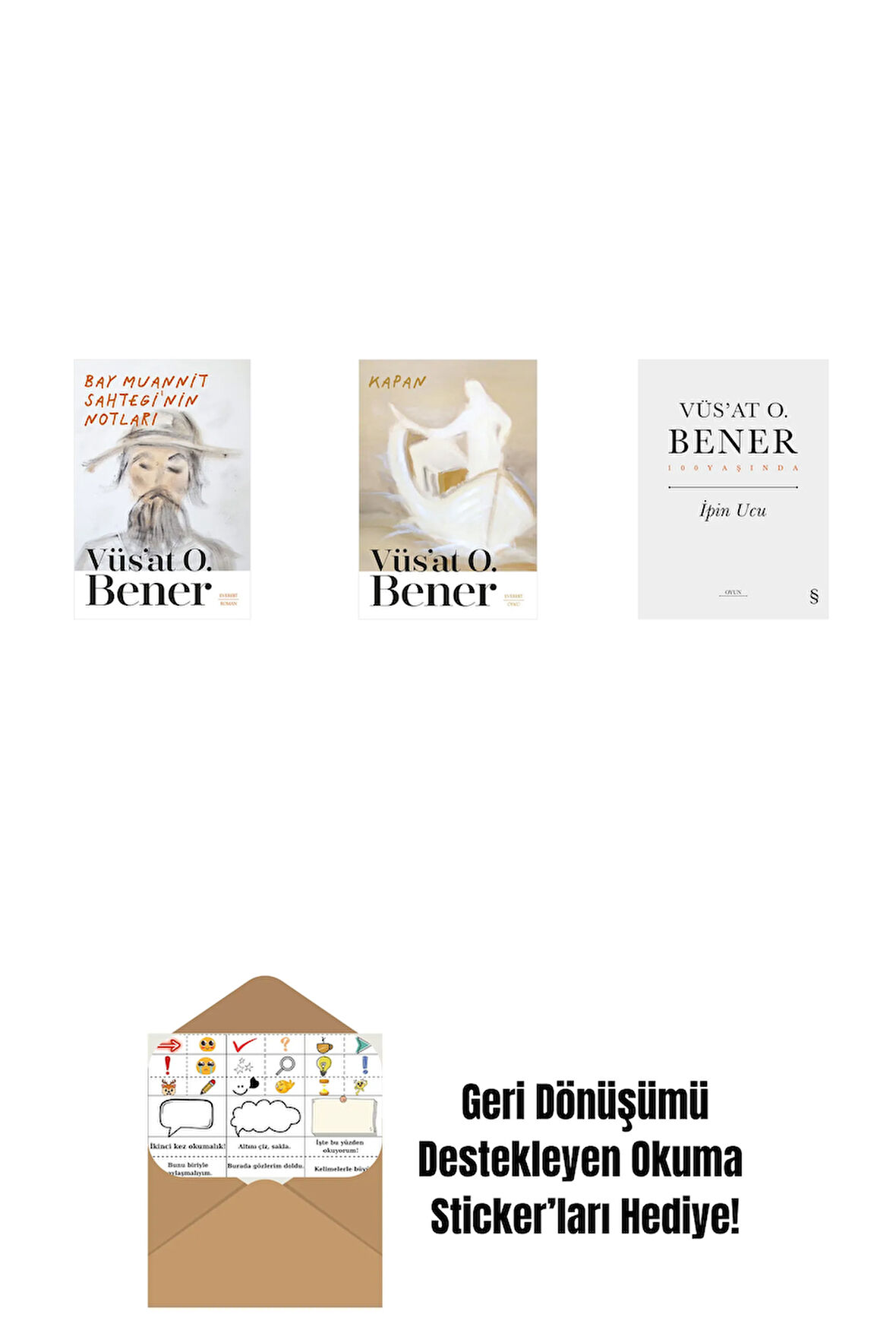 Bay Muannit Sahtegi'nin Notları + Kapan + İpin Ucu (Ciltli) + Okuma Sticker'ları