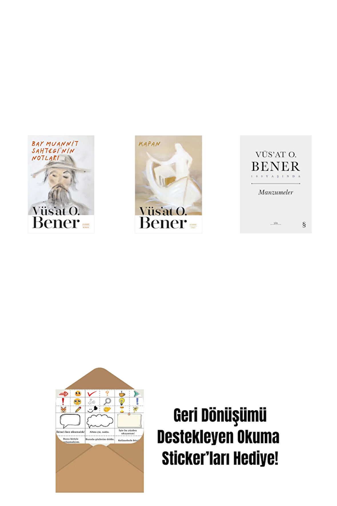 Bay Muannit Sahtegi'nin Notları + Kapan + Manzumeler (Ciltli) + Okuma Sticker'ları