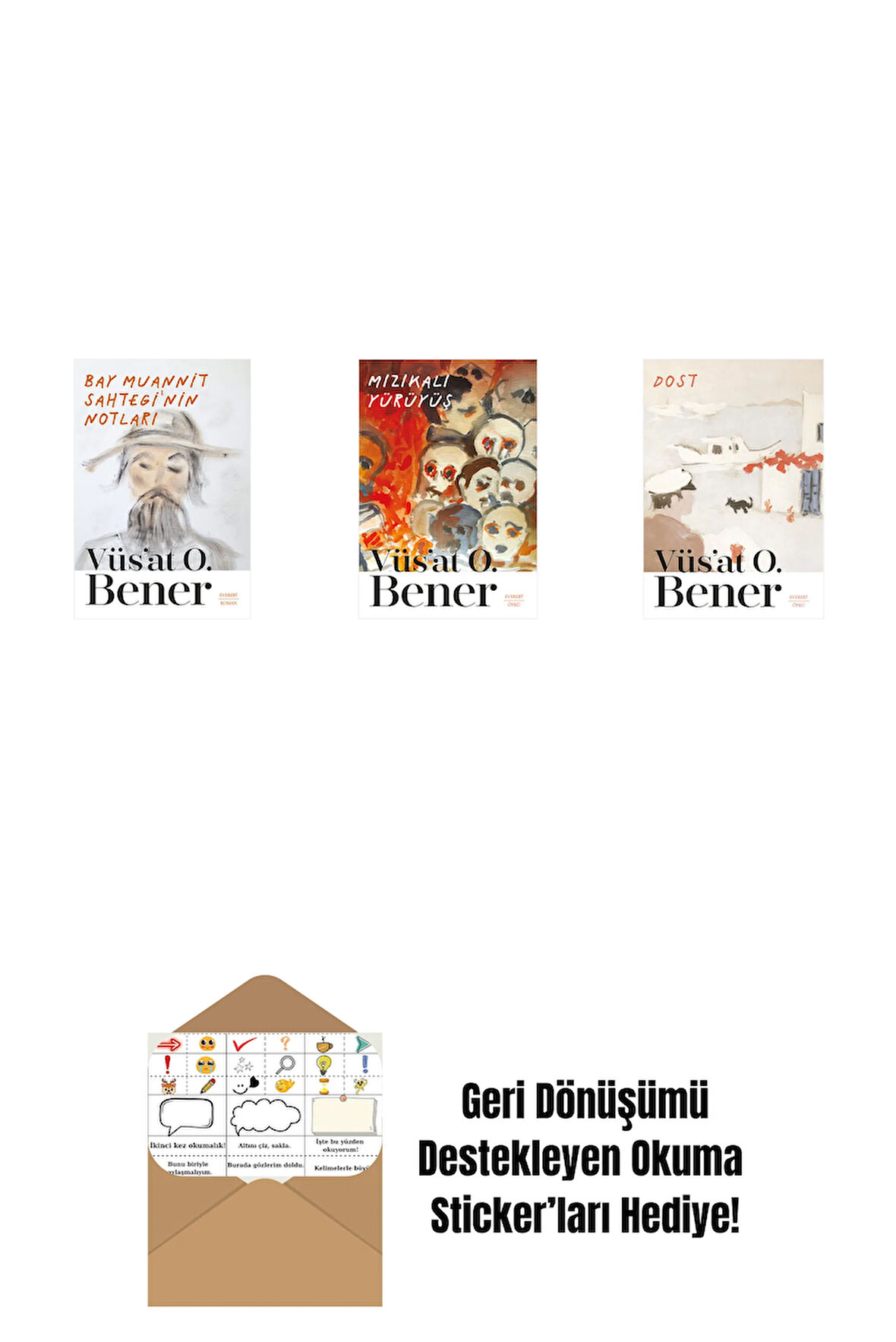 Bay Muannit Sahtegi'nin Notları + Mızıkalı Yürüyüş + Dost + Okuma Sticker'ları