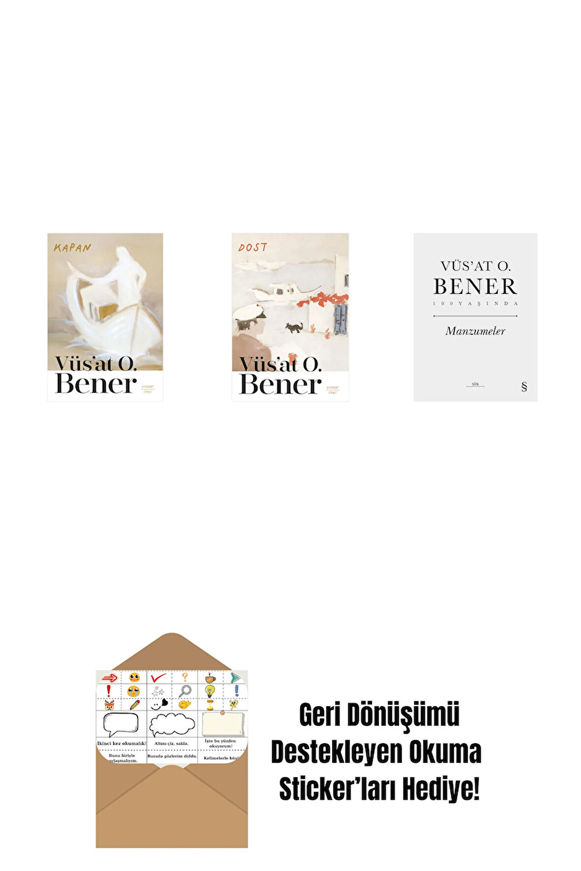 Kapan + Dost + Manzumeler (Ciltli) + Okuma Sticker'ları