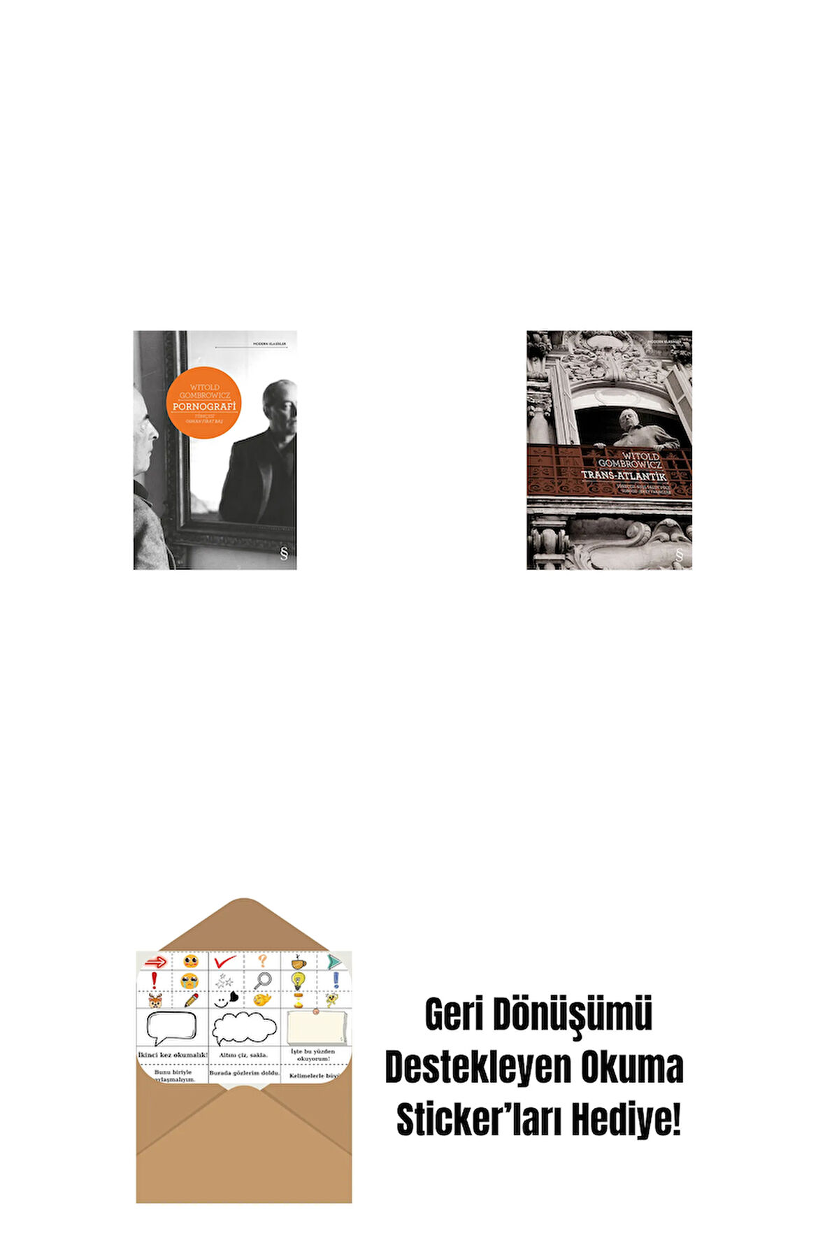 Pornografi + Trans-Atlantik + Okuma Sticker'ları