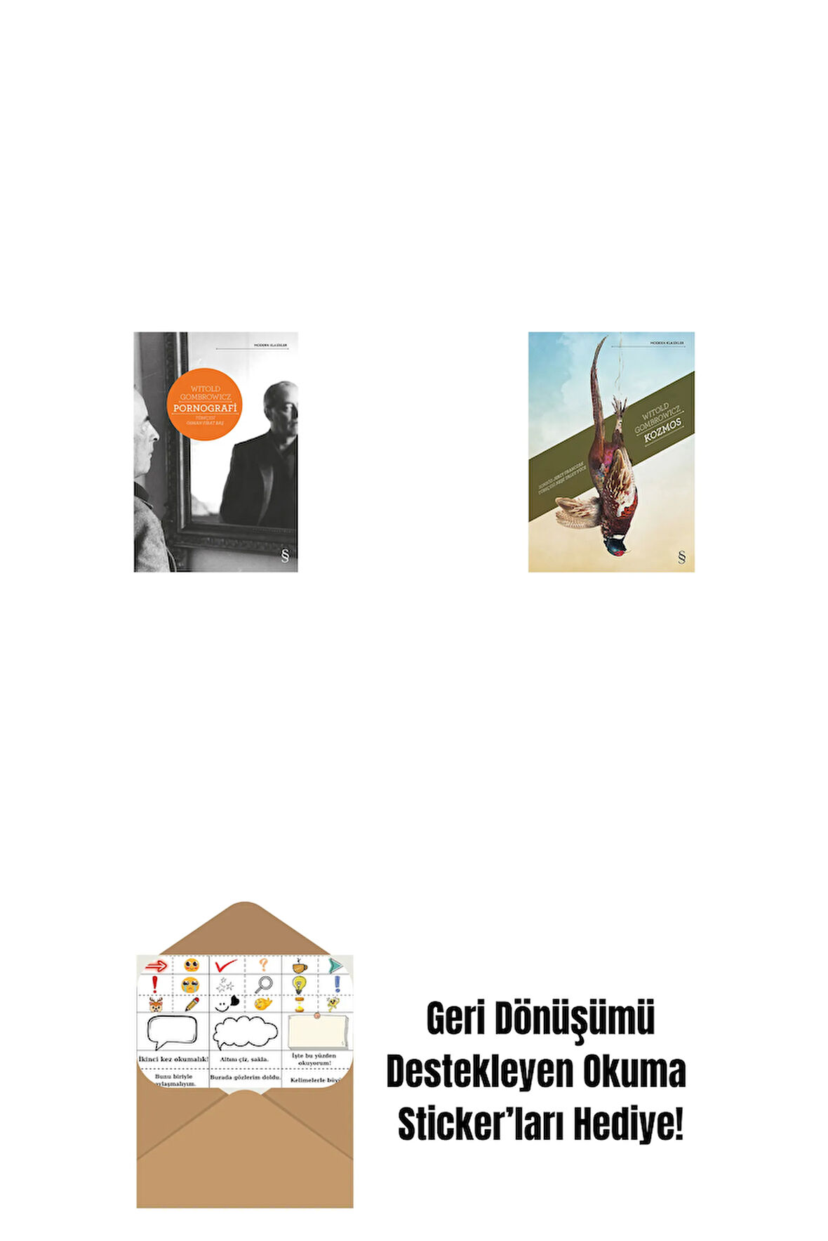 Pornografi + Kozmos + Okuma Sticker'ları