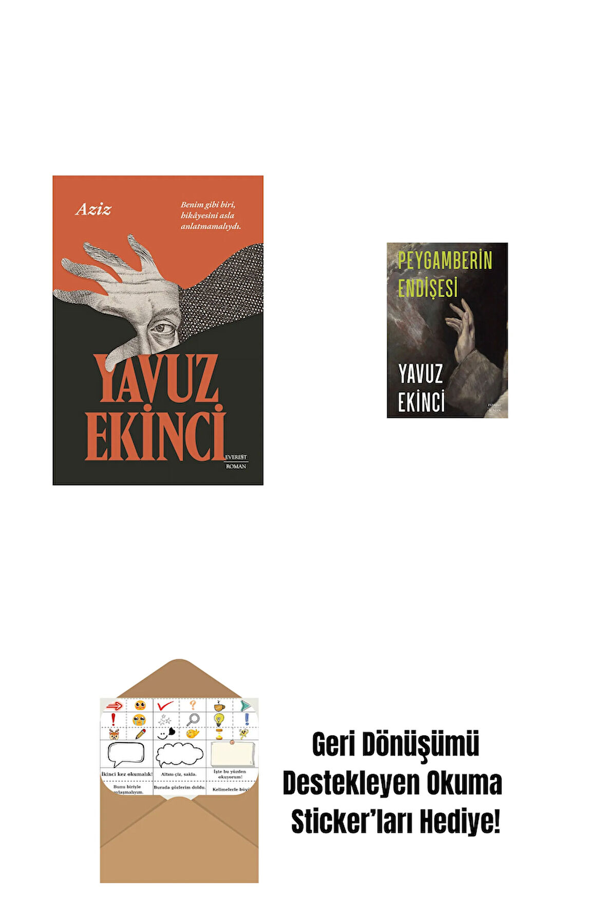 Aziz + Peygamberin Endişesi + Okuma Sticker'ları