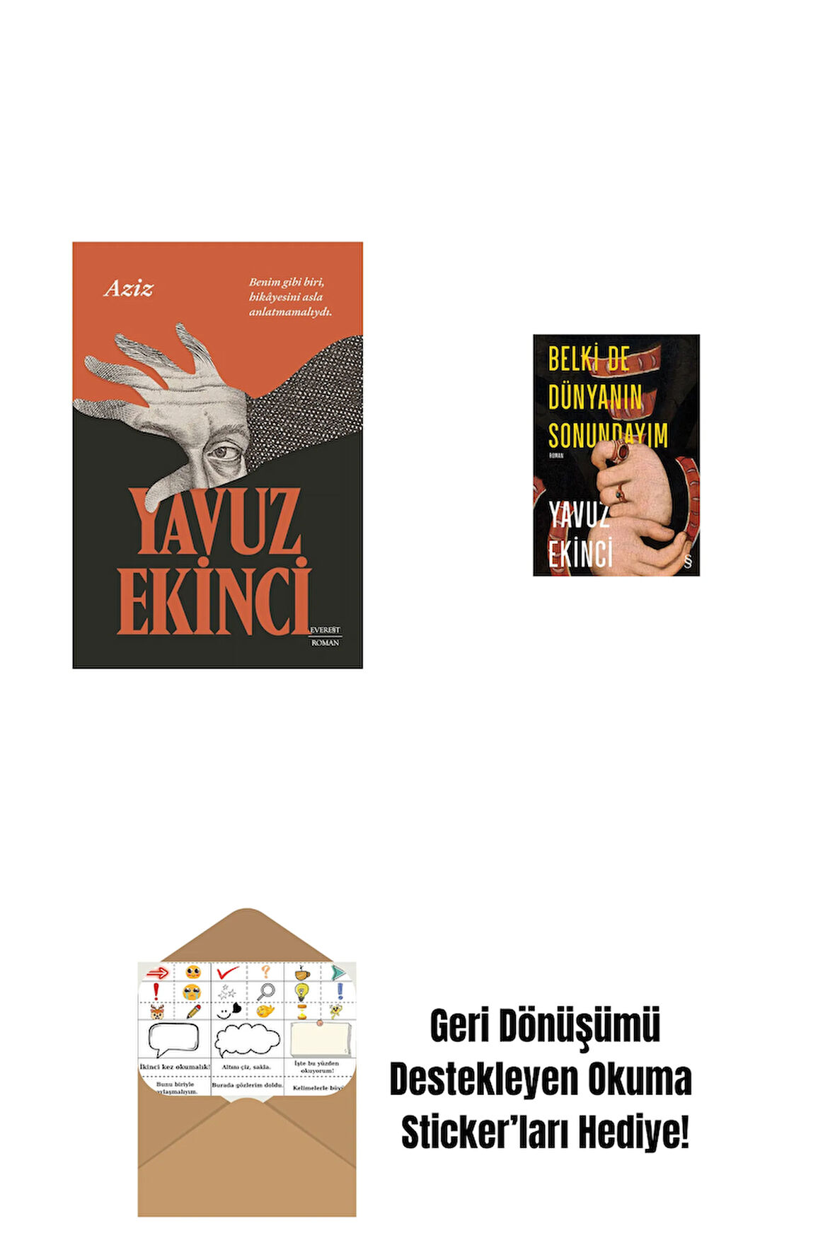Aziz + Belki de Dünyanın Sonundayım + Okuma Sticker'ları