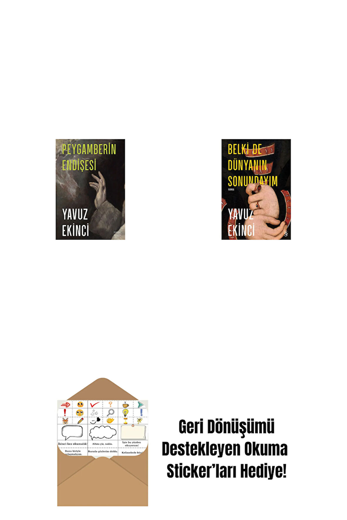 Peygamberin Endişesi + Belki de Dünyanın Sonundayım (Ciltli) + Okuma Sticker'ları