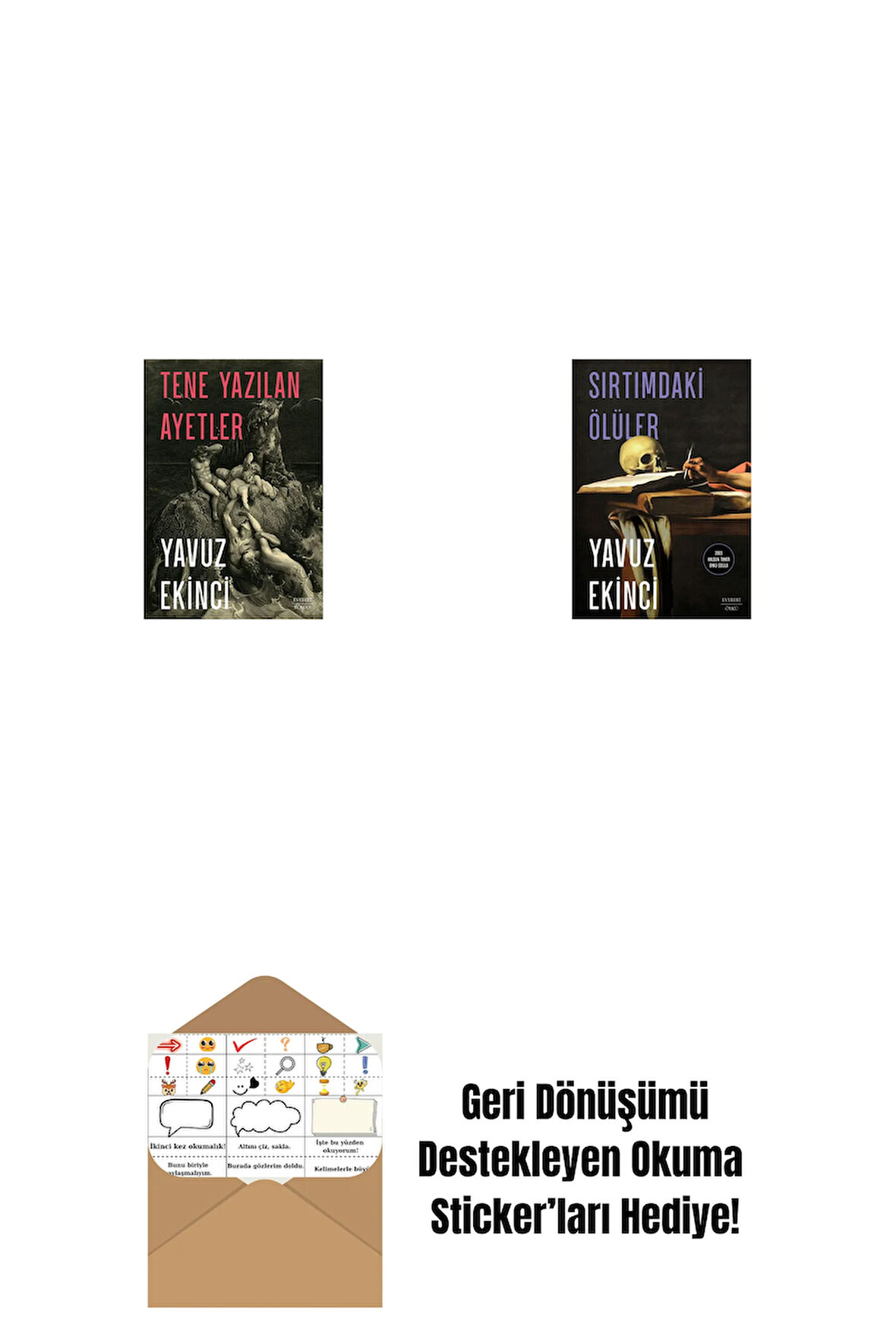 Tene Yazılan Ayetler + Sırtımdaki Ölüler + Okuma Sticker'ları