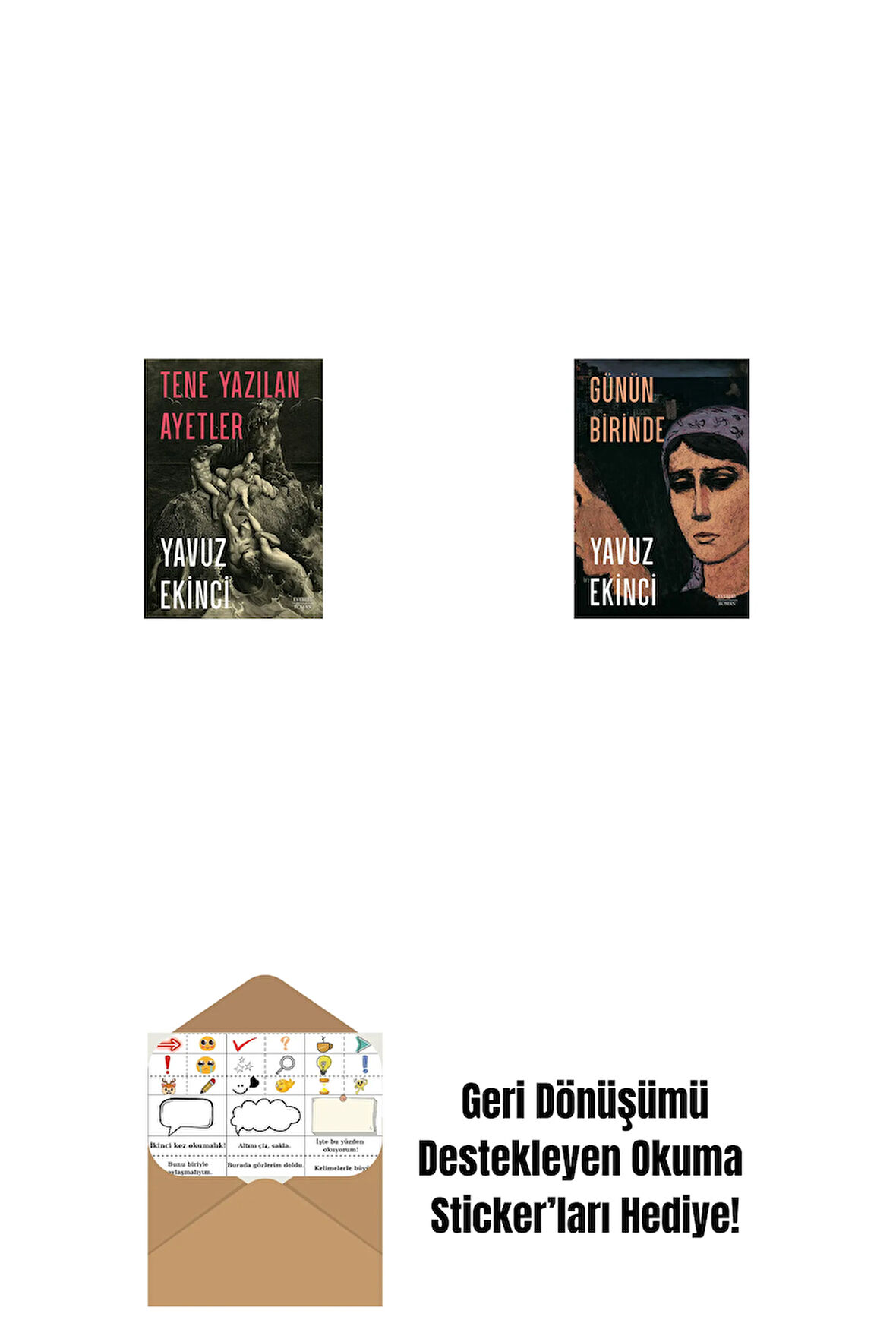 Tene Yazılan Ayetler + Günün Birinde + Okuma Sticker'ları