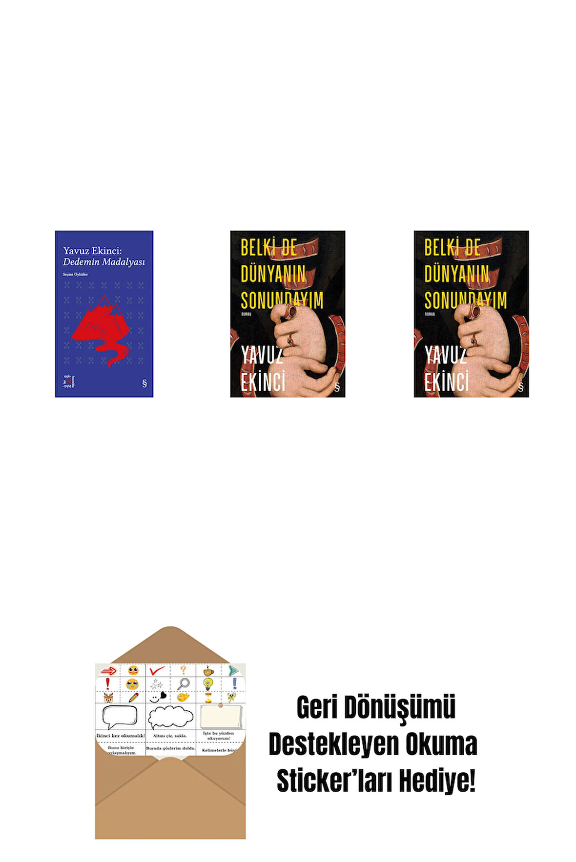 Everest Açıkhava 39 - Dedemin Madalyası + Belki de Dünyanın Sonundayım (Ciltli) + Belki de Dünyanın Sonundayım + Okuma Sticker'ları