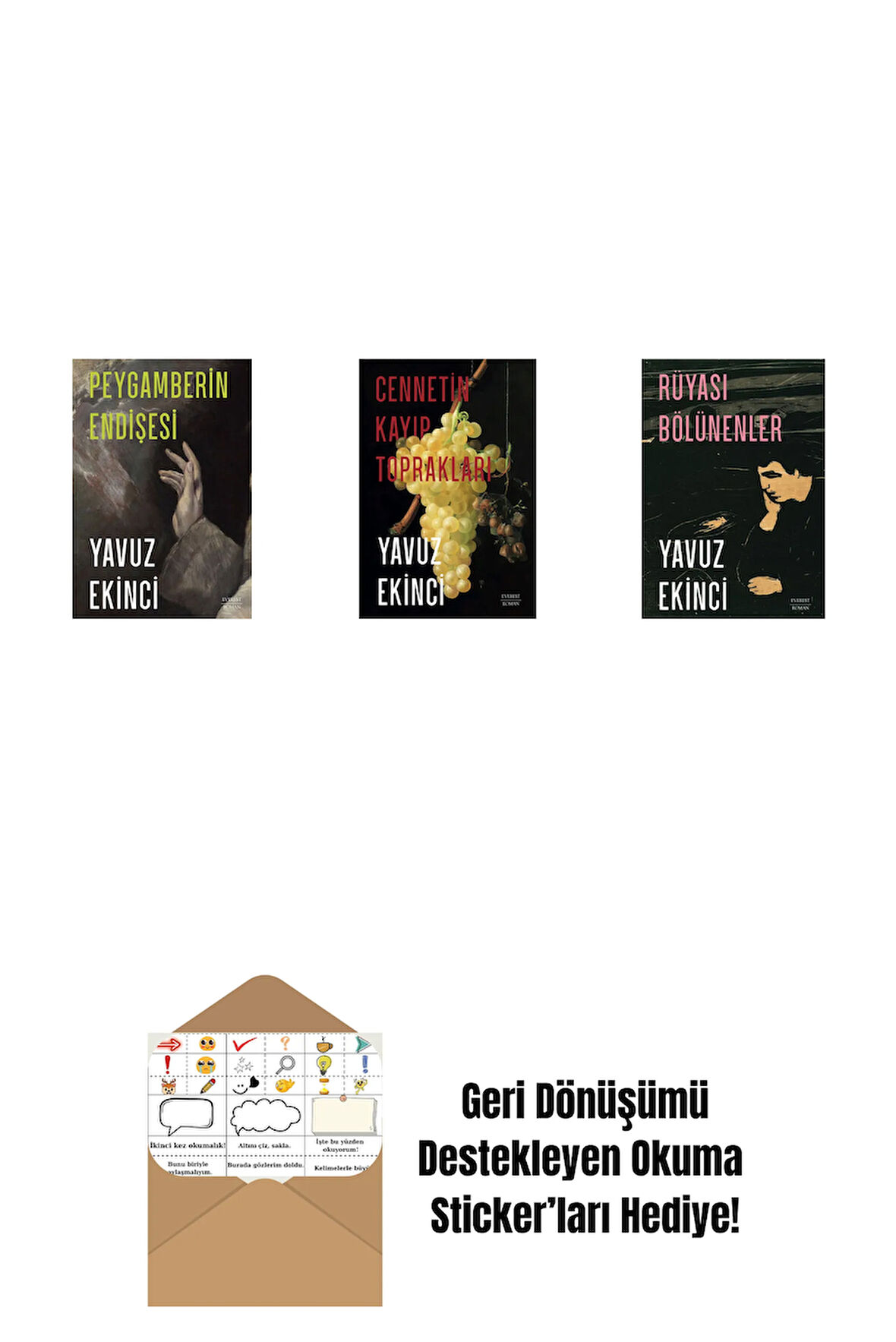 Peygamberin Endişesi + Cennetin Kayıp Toprakları + Rüyası Bölünenler + Okuma Sticker'ları