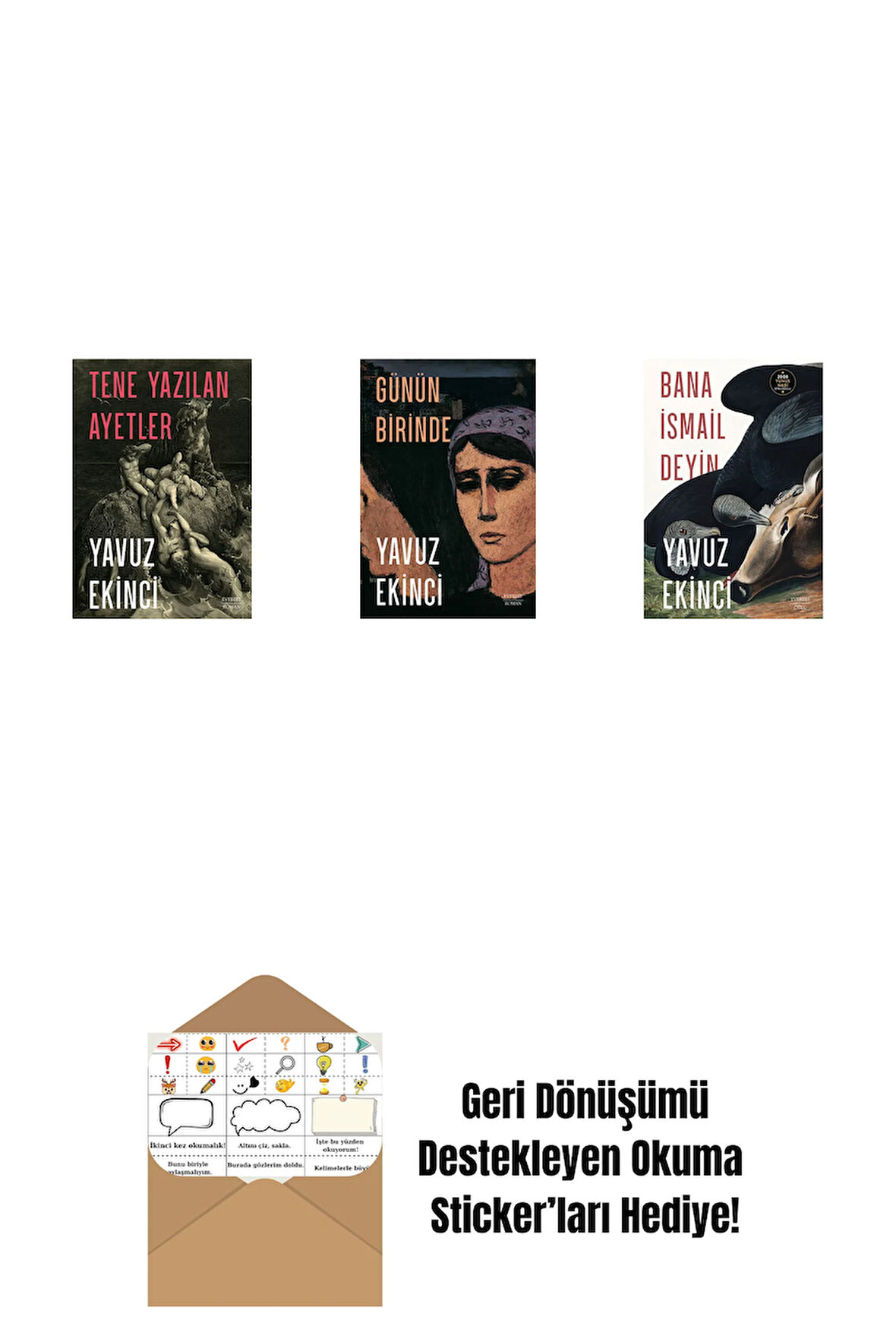 Tene Yazılan Ayetler + Günün Birinde + Bana İsmail Deyin + Okuma Sticker'ları