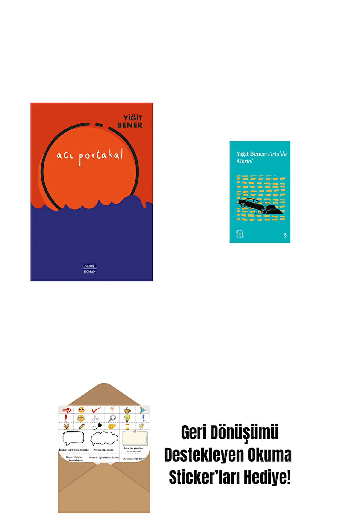 Acı Portakal + Everest Açıkhava 32 - Arta’da Morto! + Okuma Sticker'ları