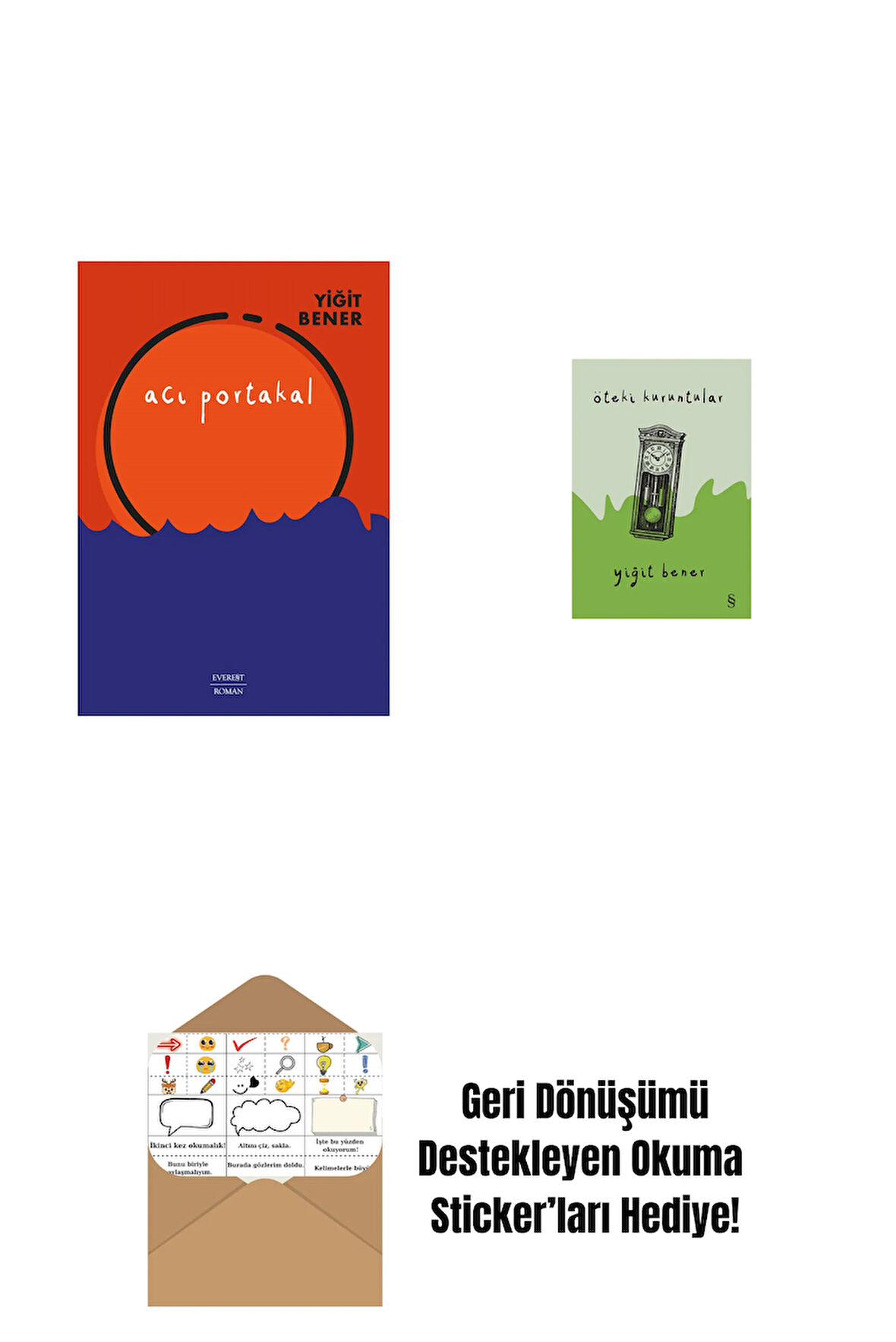 Acı Portakal + Öteki Kuruntular + Okuma Sticker'ları