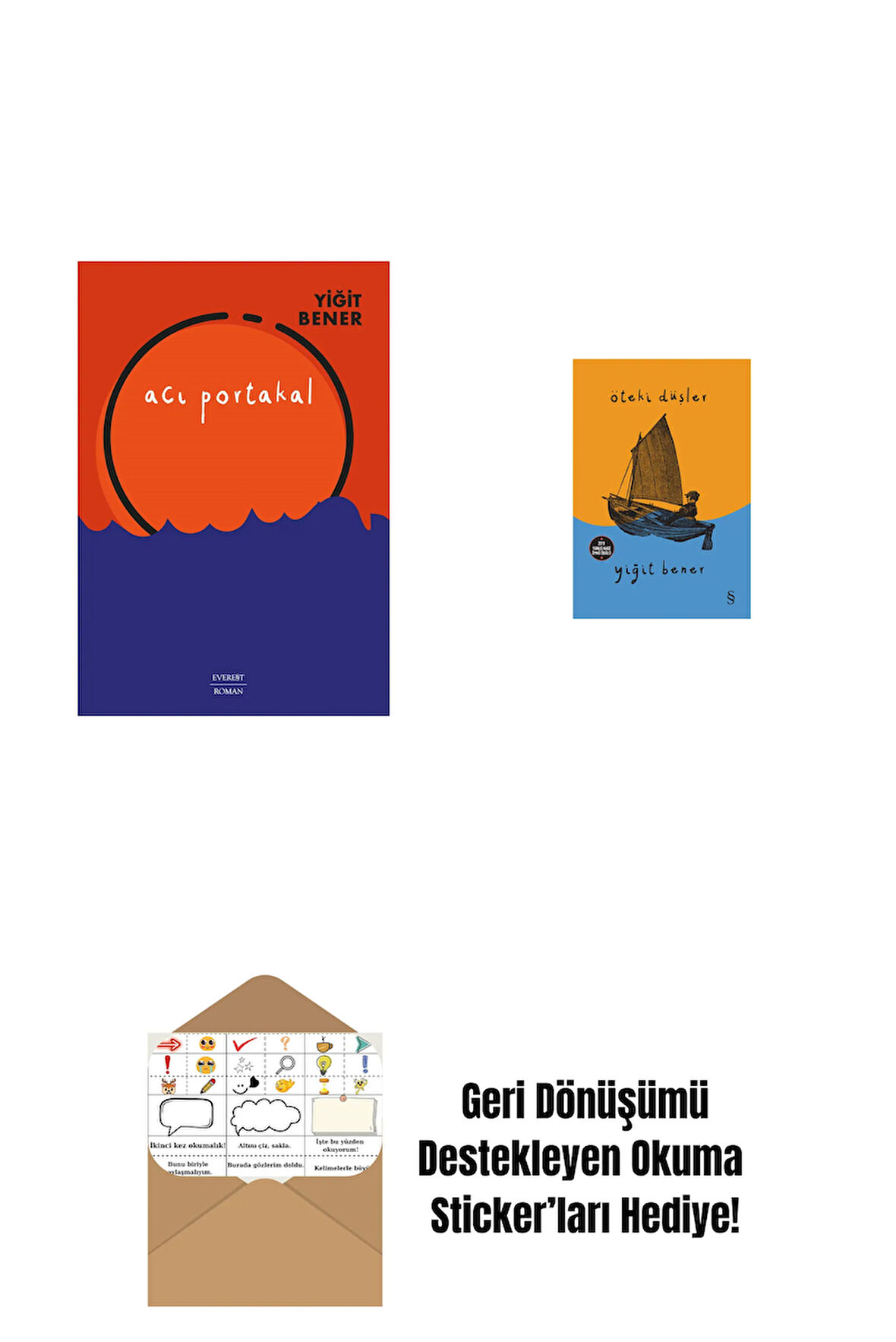 Acı Portakal + Öteki Düşler + Okuma Sticker'ları