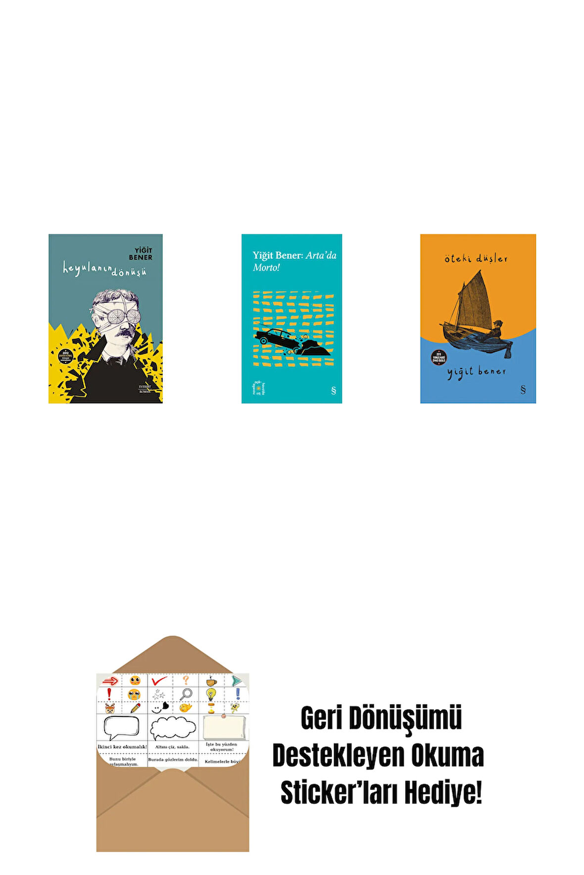 Heyulanın Dönüşü + Everest Açıkhava 32 - Arta’da Morto! + Öteki Düşler + Okuma Sticker'ları