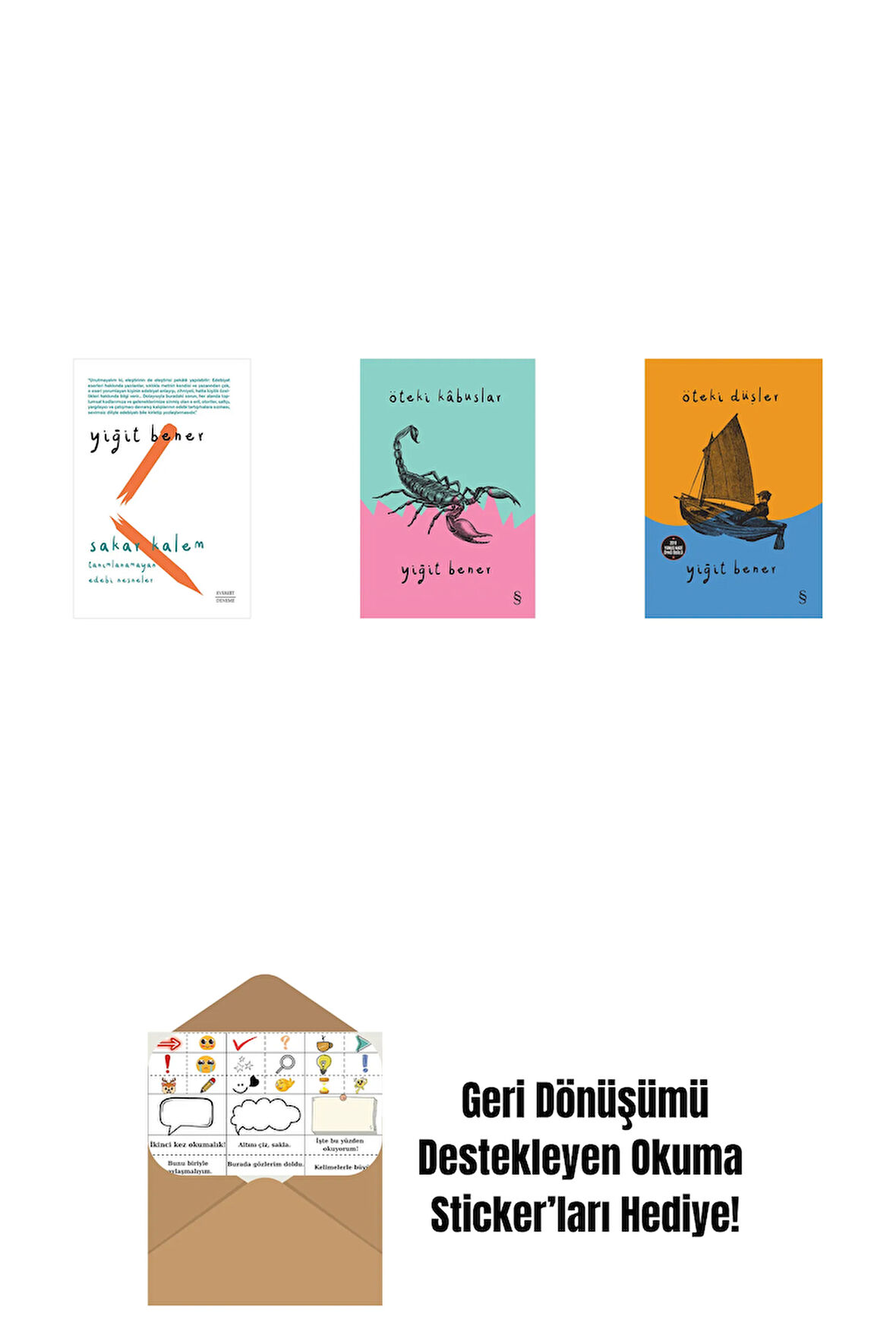 Sakar Kalem + Öteki Kabuslar + Öteki Düşler + Okuma Sticker'ları
