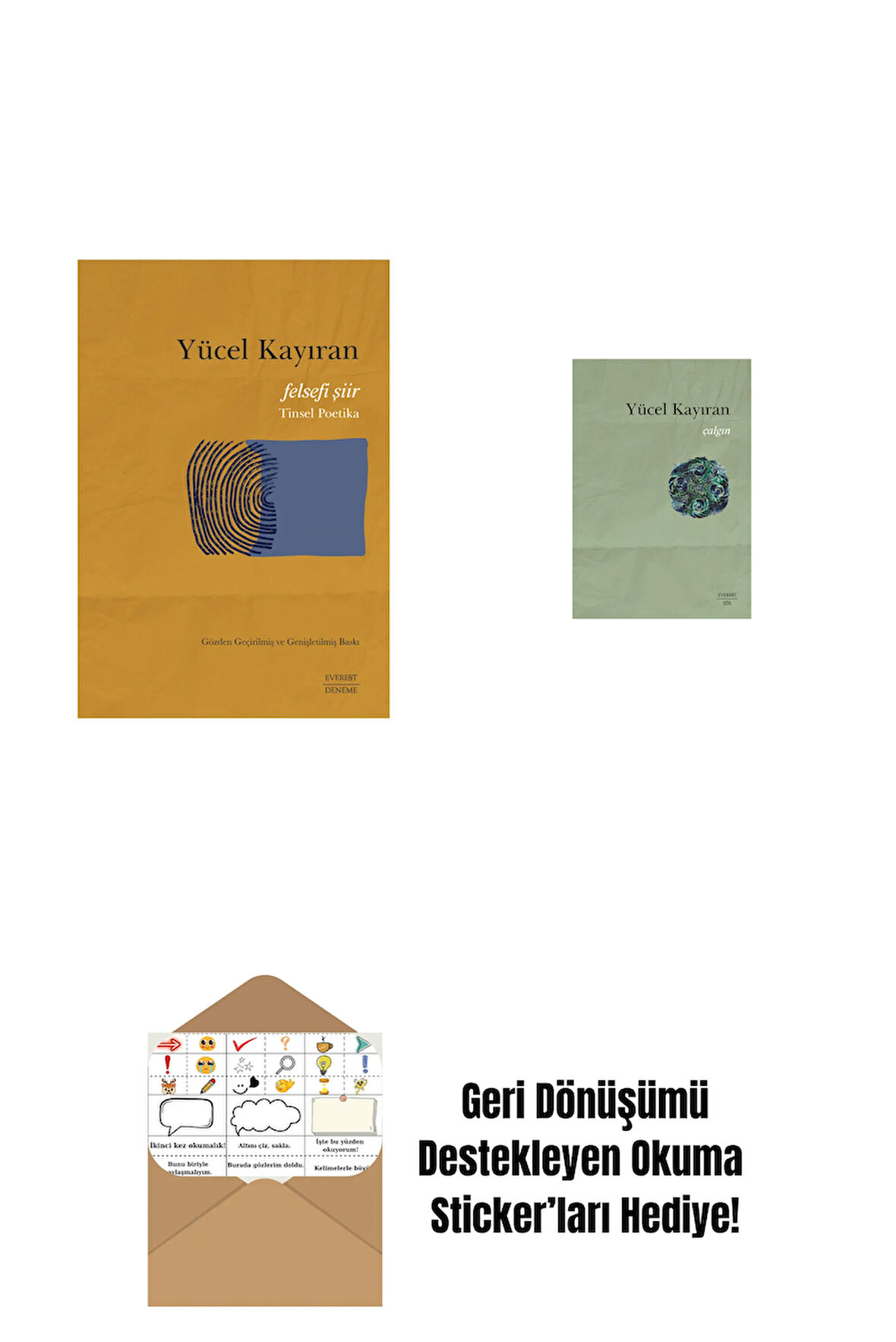 Felsefi Şiir - Tinsel Poetika + Çalgın + Okuma Sticker'ları