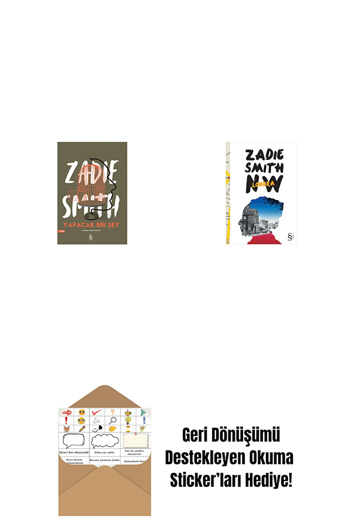 Yapacak Bir Şey + Nw, Londra + Okuma Sticker'ları