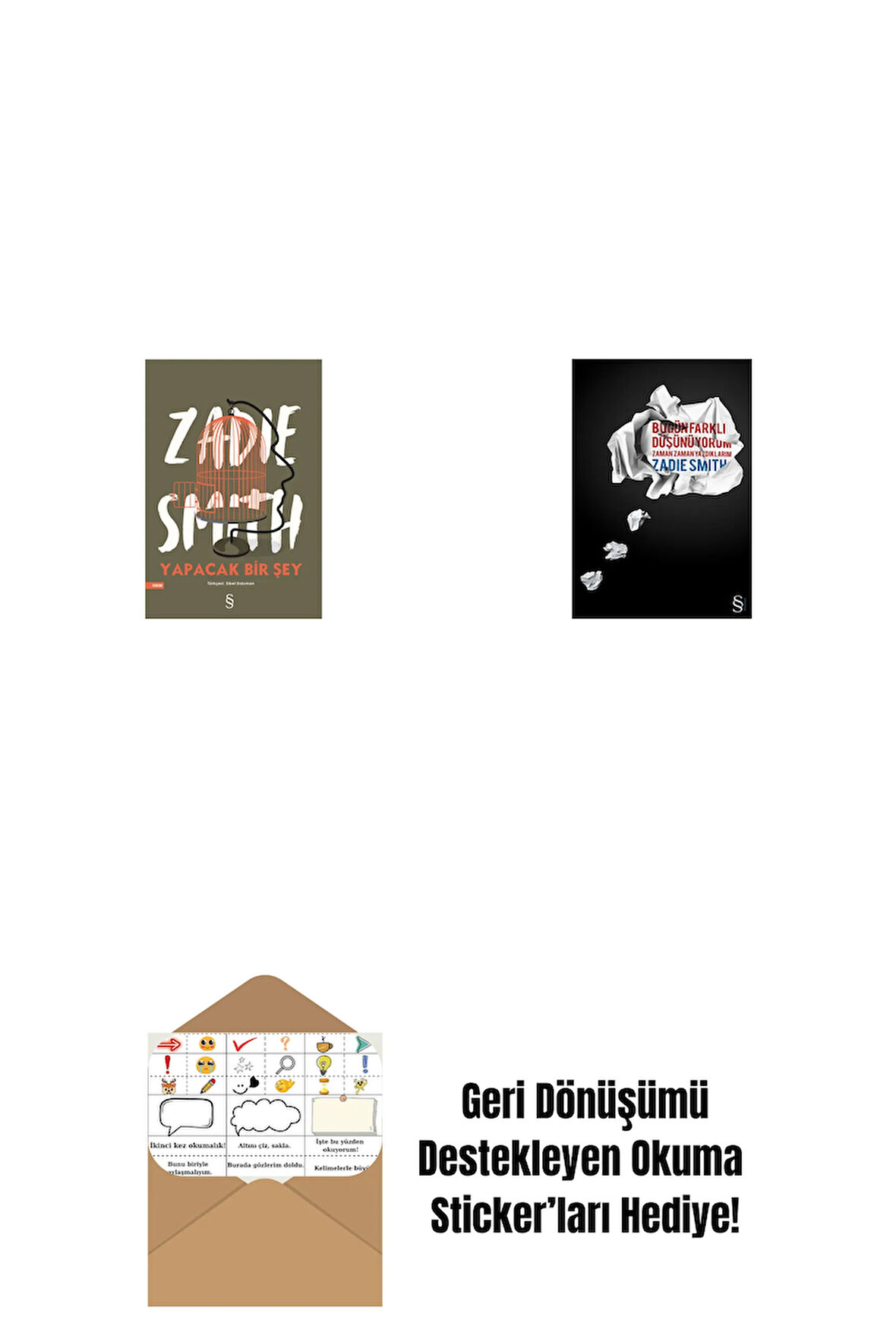 Yapacak Bir Şey + Bugün Farklı Düşünüyorum + Okuma Sticker'ları