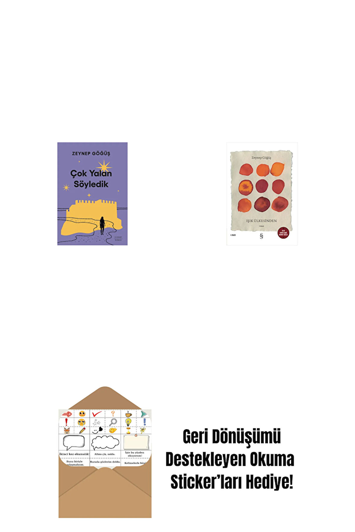 Çok Yalan Söyledik + Işık Ülkesinden + Okuma Sticker'ları