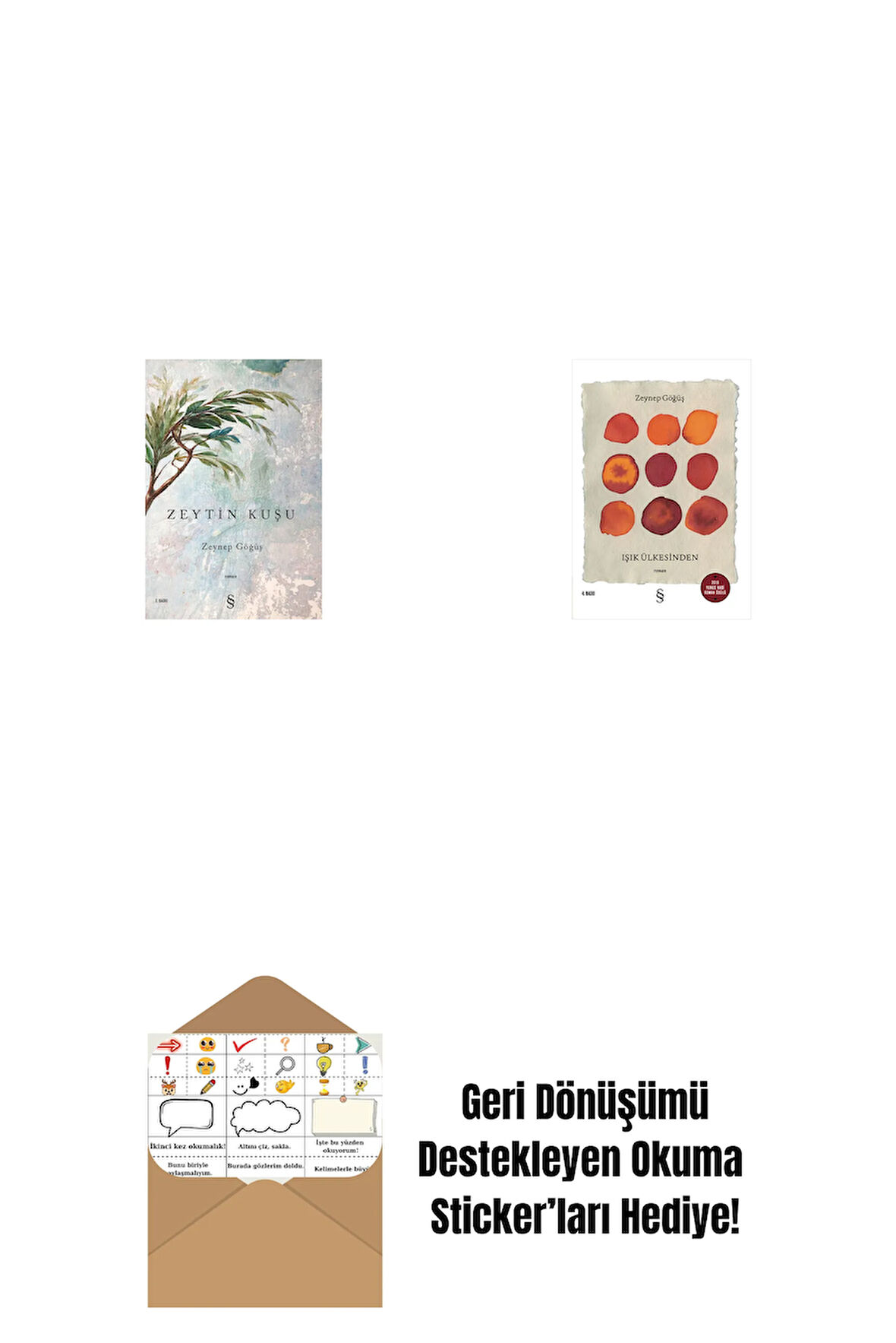 Zeytin Kuşu + Işık Ülkesinden + Okuma Sticker'ları