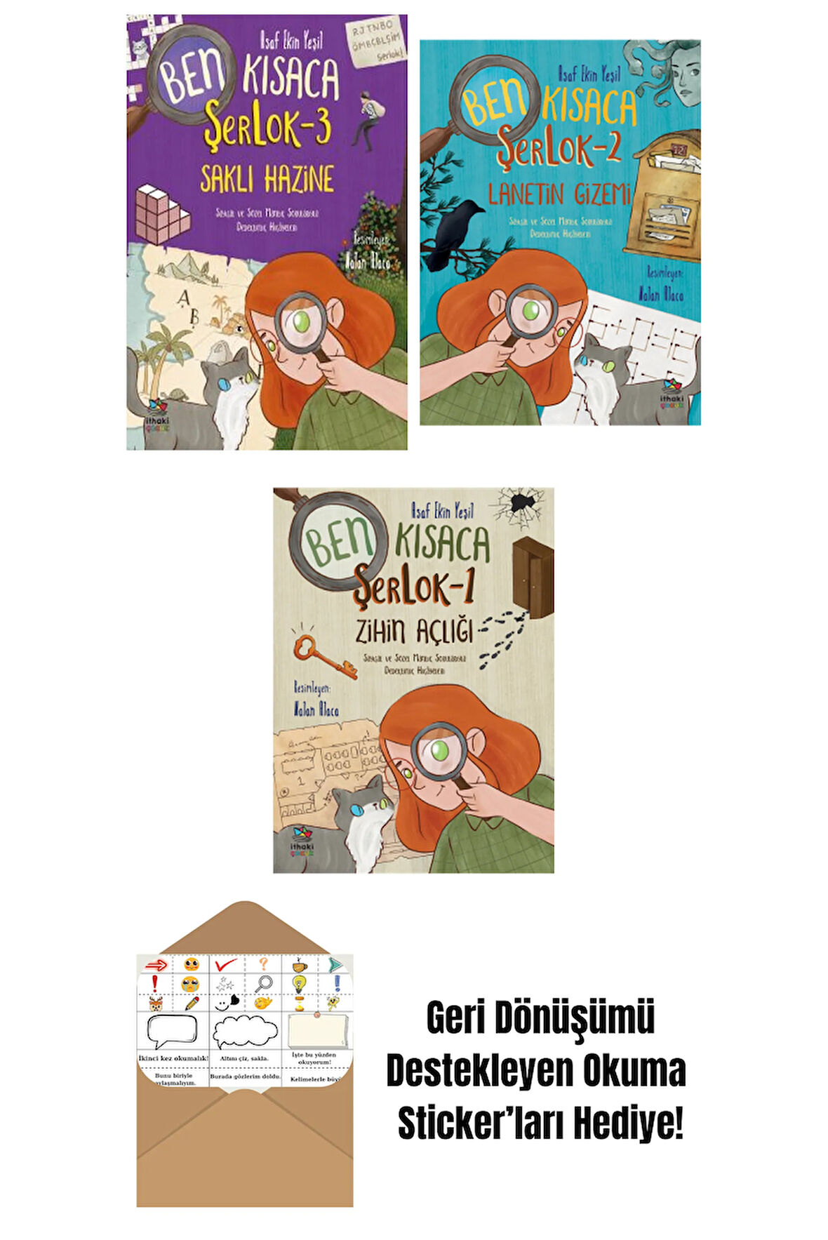 Ben Kısaca ŞerLok – 3 Saklı Hazine + Ben Kısaca ŞerLok 2 – Lanetin Gizemi + Ben Kısaca ŞerLok 1 – Zihin Açlığı