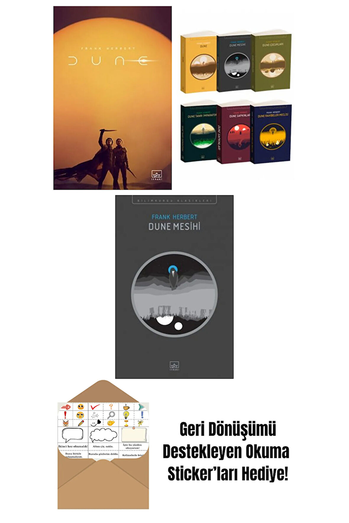 Dune (Film Kapağı) + Dune Takım Set + Dune Mesihi