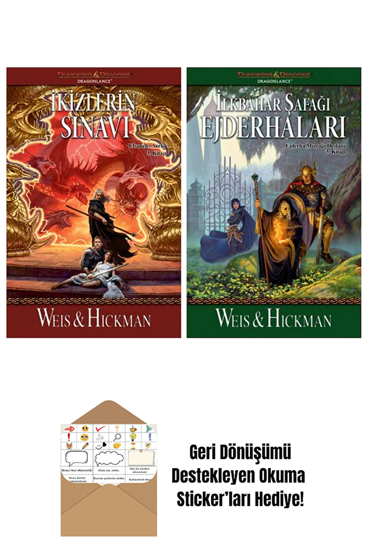 İkizlerin Sınavı – Efsaneler Serisi 3. Kitap + İlkbahar Şafağı Ejderhaları – Ejderha Mızrağı Destanı 3. Kitap