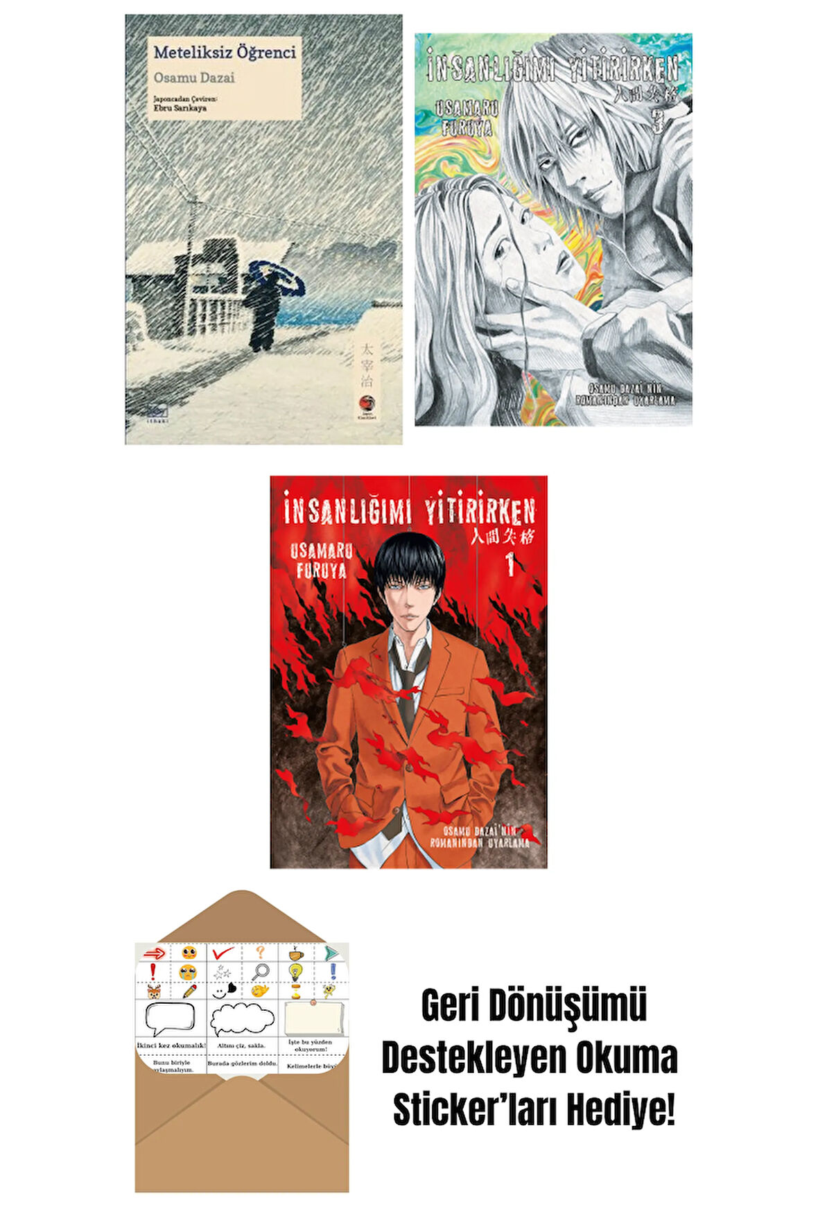 Meteliksiz Öğrenci + İnsanlığımı Yitirirken Cilt 3 + İnsanlığımı Yitirirken Cilt 1