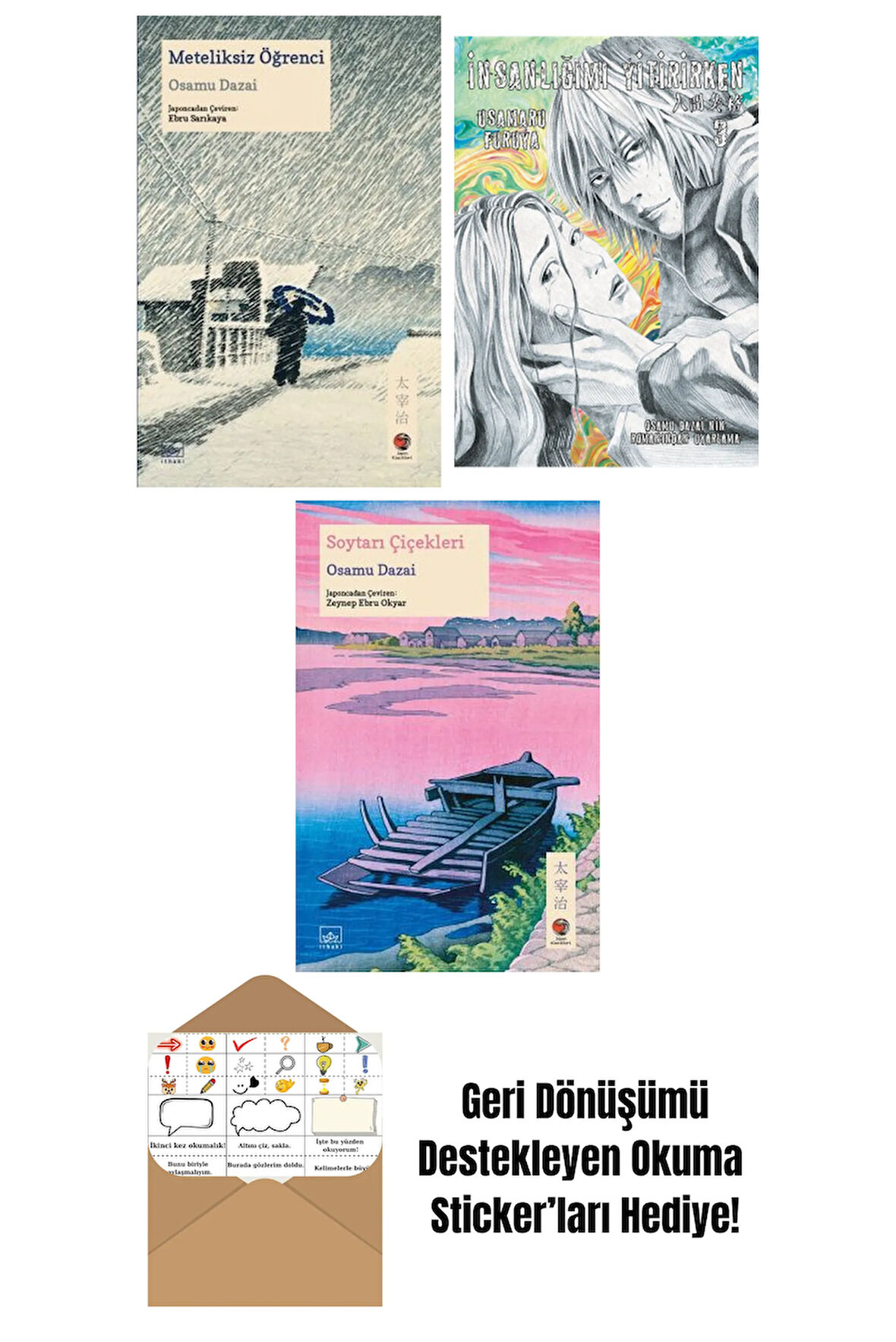 Meteliksiz Öğrenci + İnsanlığımı Yitirirken Cilt 3 + Soytarı Çiçekleri