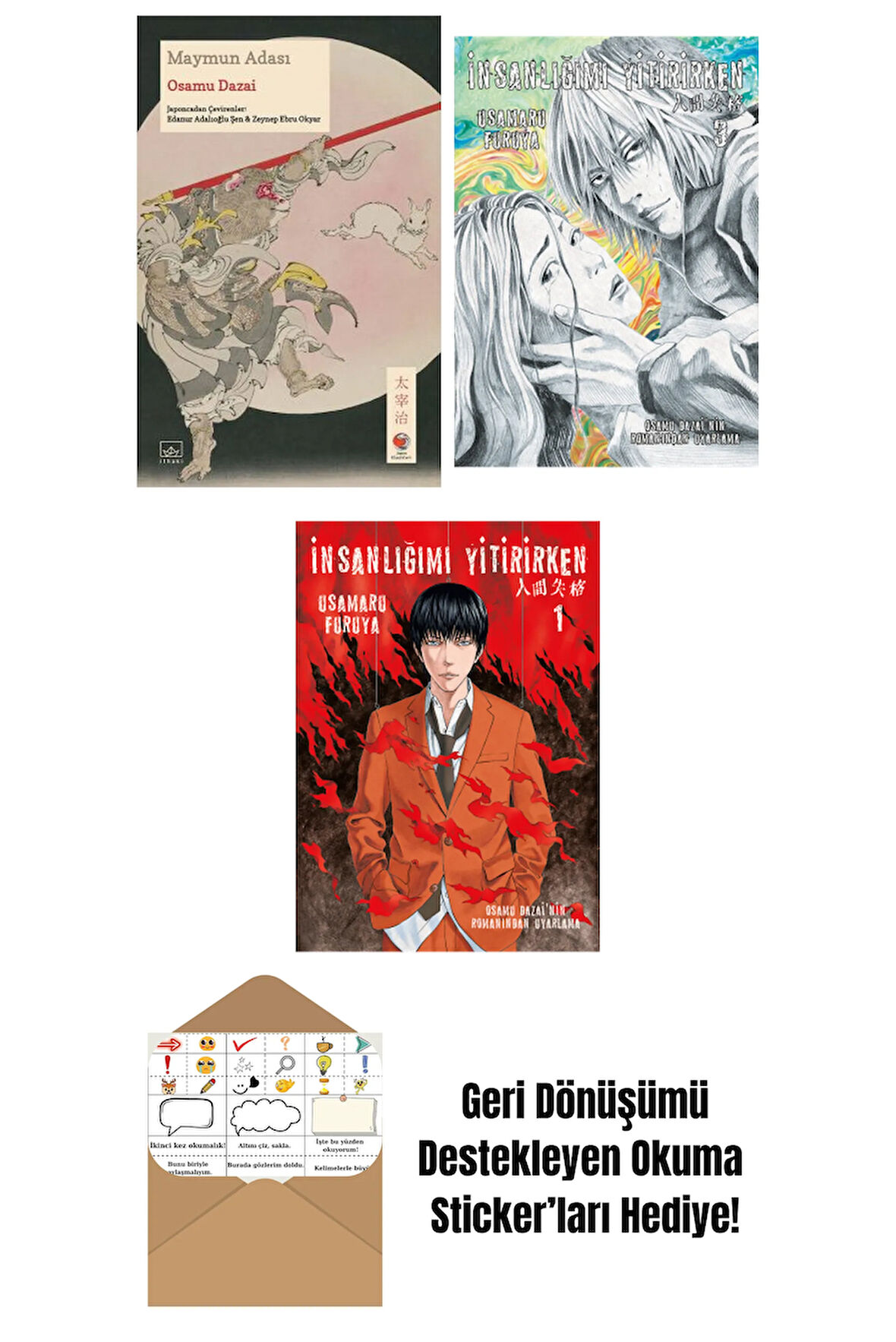 Maymun Adası + İnsanlığımı Yitirirken Cilt 3 + İnsanlığımı Yitirirken Cilt 1