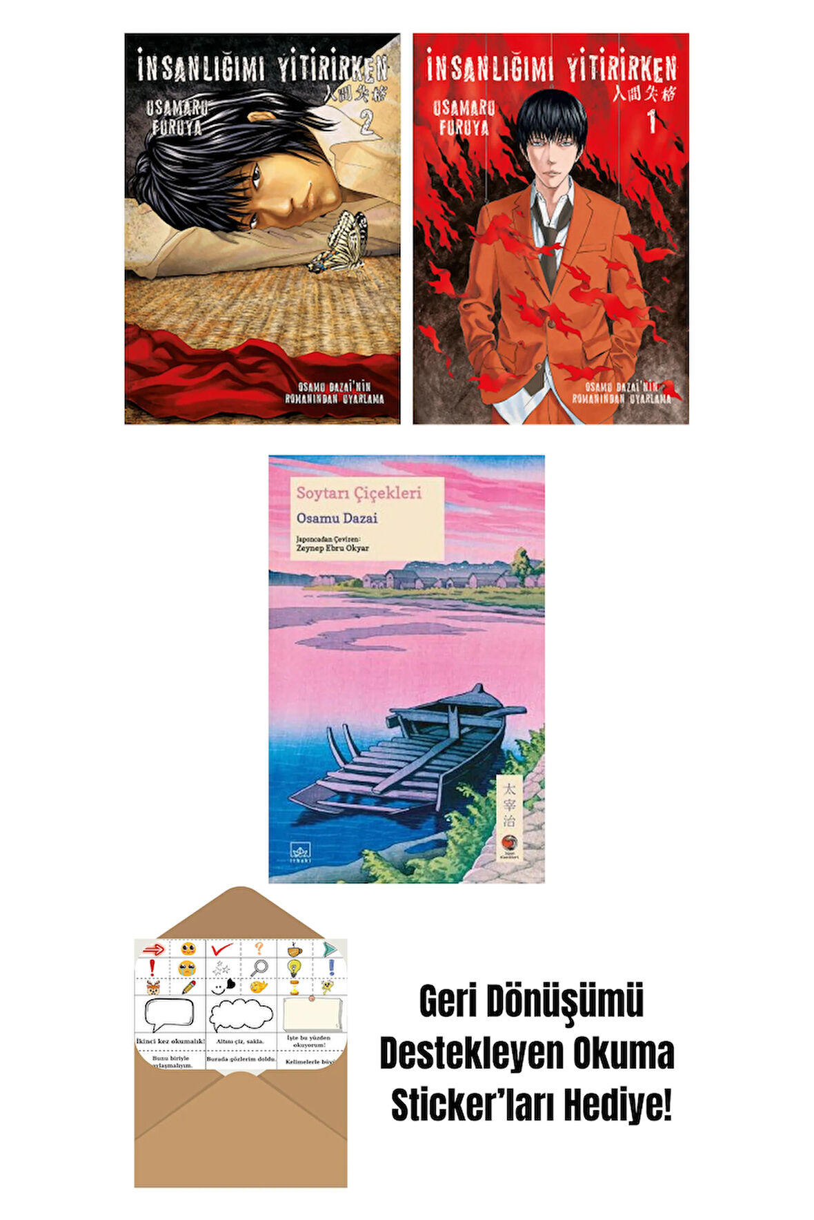 İnsanlığımı Yitirirken Cilt 2 + İnsanlığımı Yitirirken Cilt 1 + Soytarı Çiçekleri