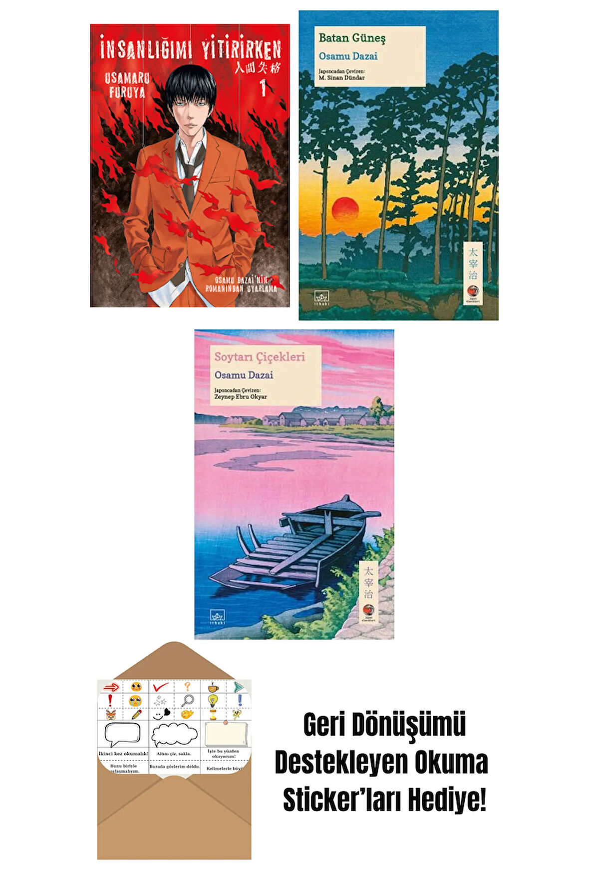 İnsanlığımı Yitirirken Cilt 1 + Batan Güneş + Soytarı Çiçekleri