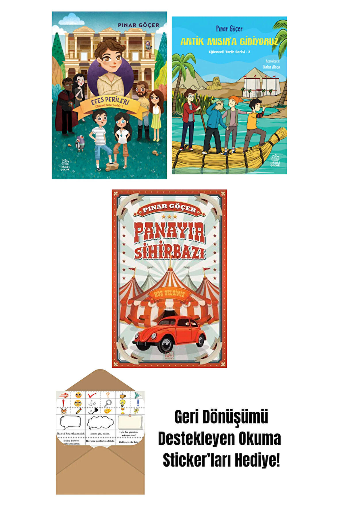 Efes Perileri – Efsanevi Yerler Serisi 3 + Antik Mısır’a Gidiyoruz – Eğlenceli Tarih Serisi 2 + Panayır Sihirbazı