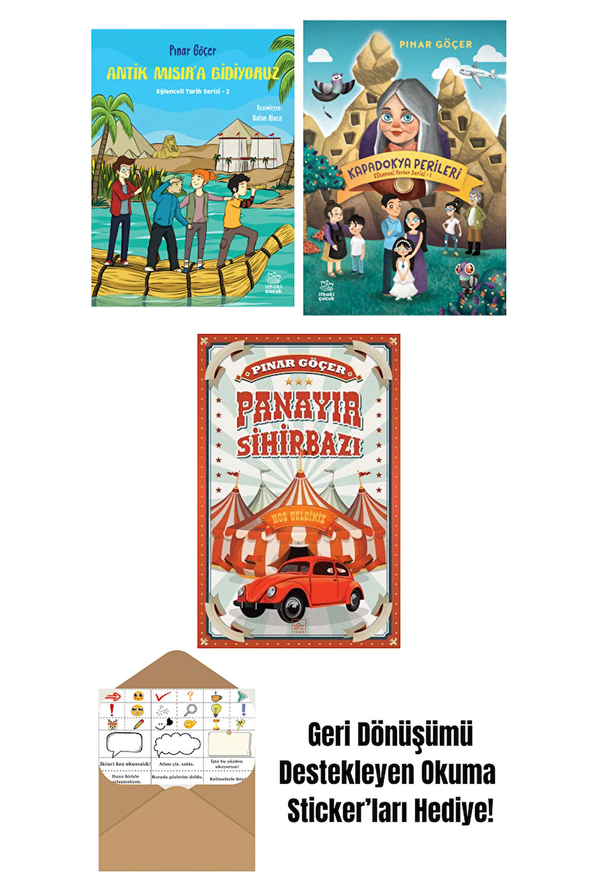 Antik Mısır’a Gidiyoruz – Eğlenceli Tarih Serisi 2 + Kapadokya Perileri – Efsanevi Yerler Serisi 1 + Panayır Sihirbazı