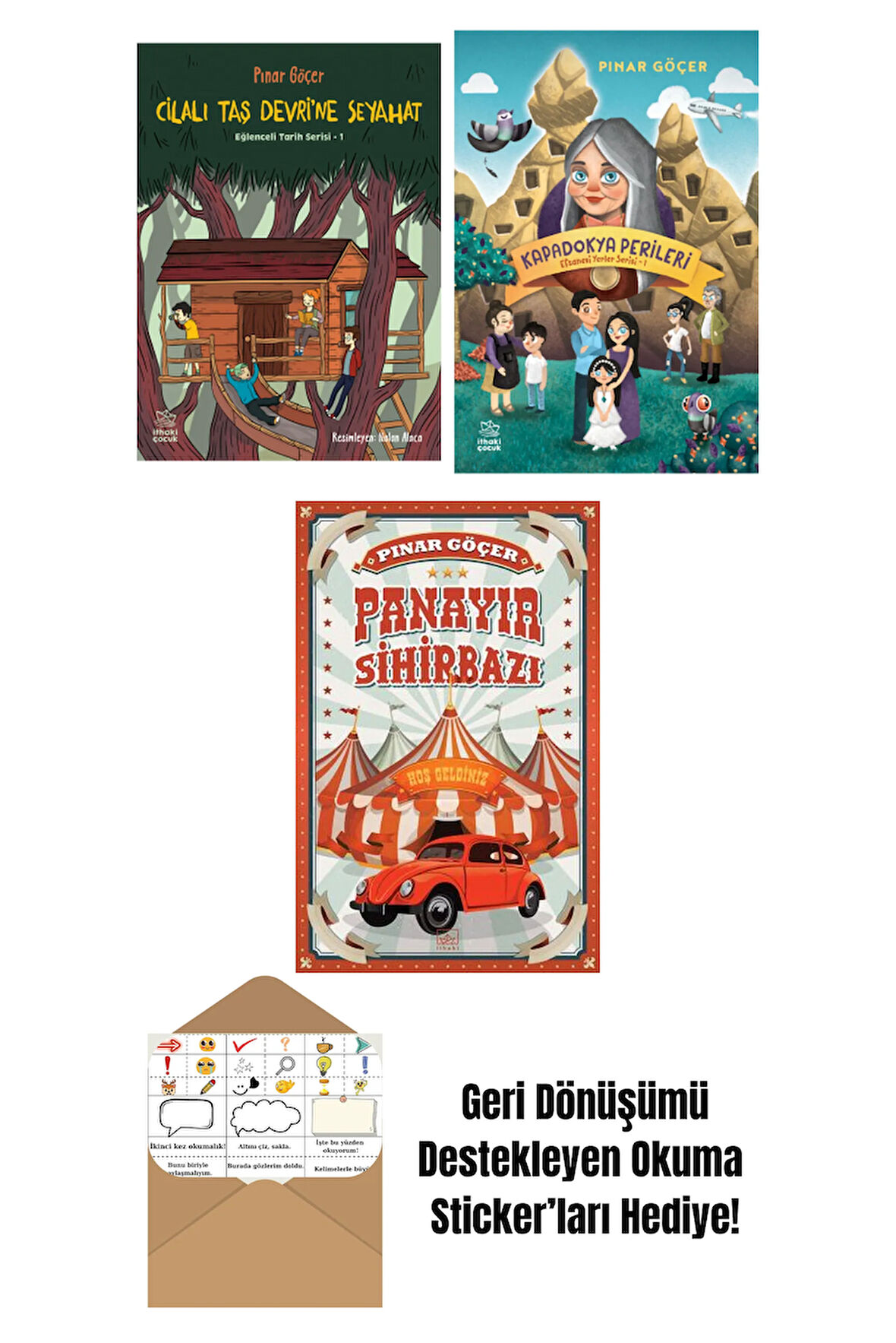 Cilalı Taş Devri’ne Seyahat – Eğlenceli Tarih Serisi 1 + Kapadokya Perileri – Efsanevi Yerler Serisi 1 + Panayır Sihirbazı