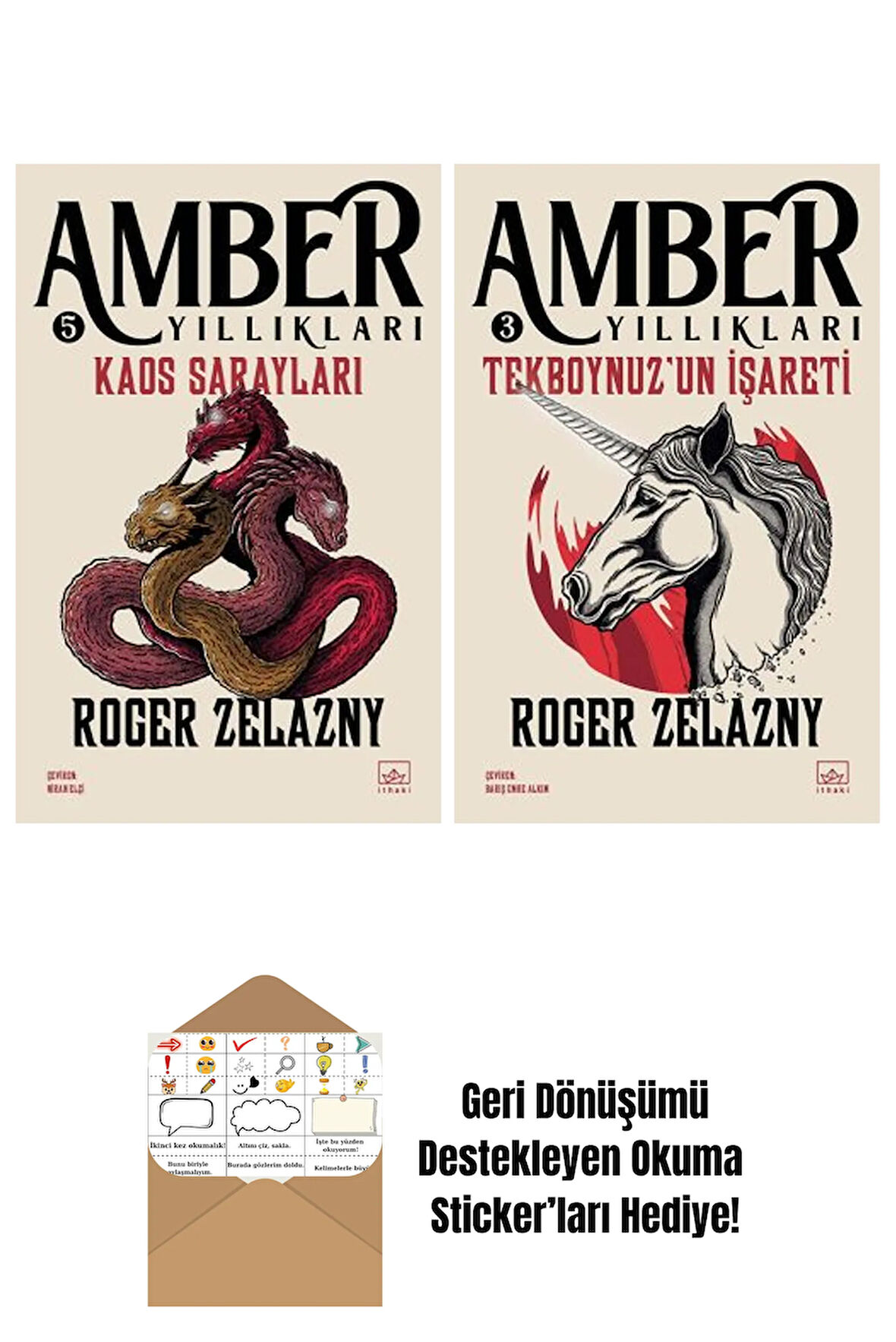 Kaos Sarayları – Amber Yıllıkları 5 + Tekboynuzun İşareti – Amber Yıllıkları 3
