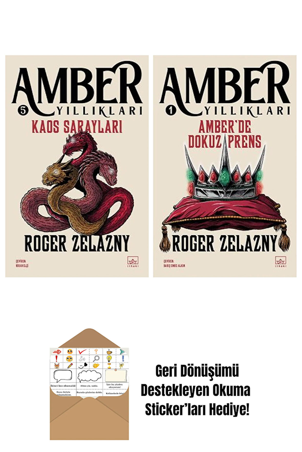 Kaos Sarayları – Amber Yıllıkları 5 + Amber’de Dokuz Prens – Amber Yıllıkları 1
