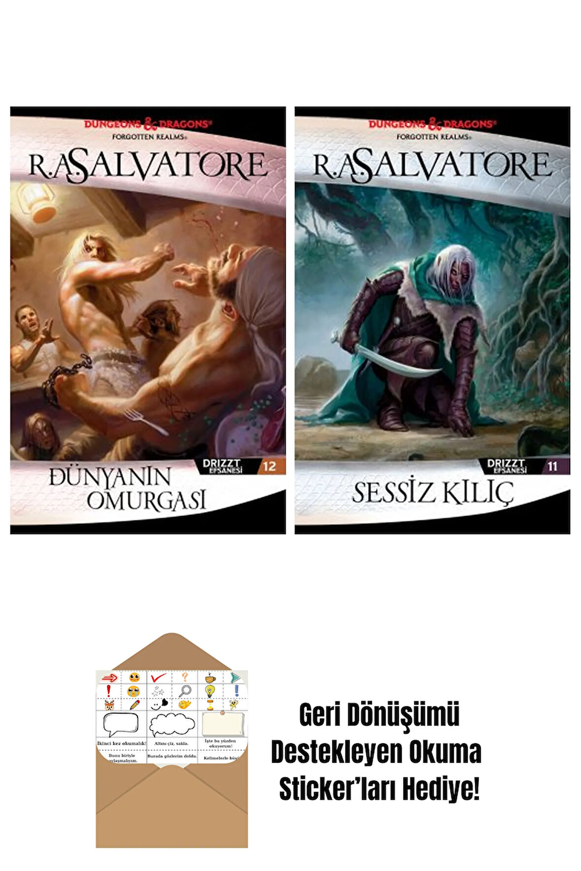 Dünyanın Omurgası – Drizzt Efsanesi 12. Kitap + Sessiz Kılıç – Drizzt Efsanesi 11. Kitap