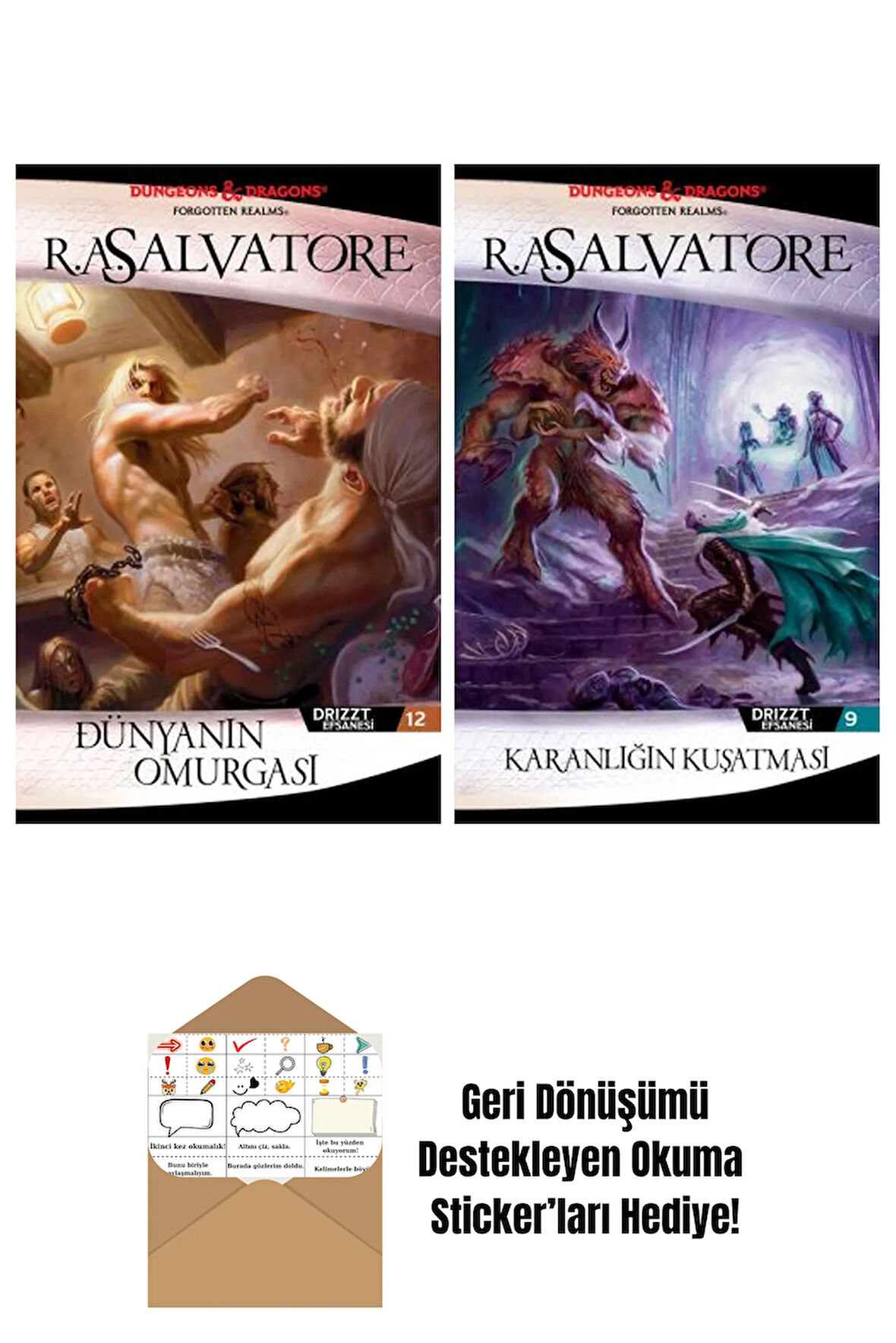 Dünyanın Omurgası – Drizzt Efsanesi 12. Kitap + Karanlığın Kuşatması – Drizzt Efsanesi 9. Kitap
