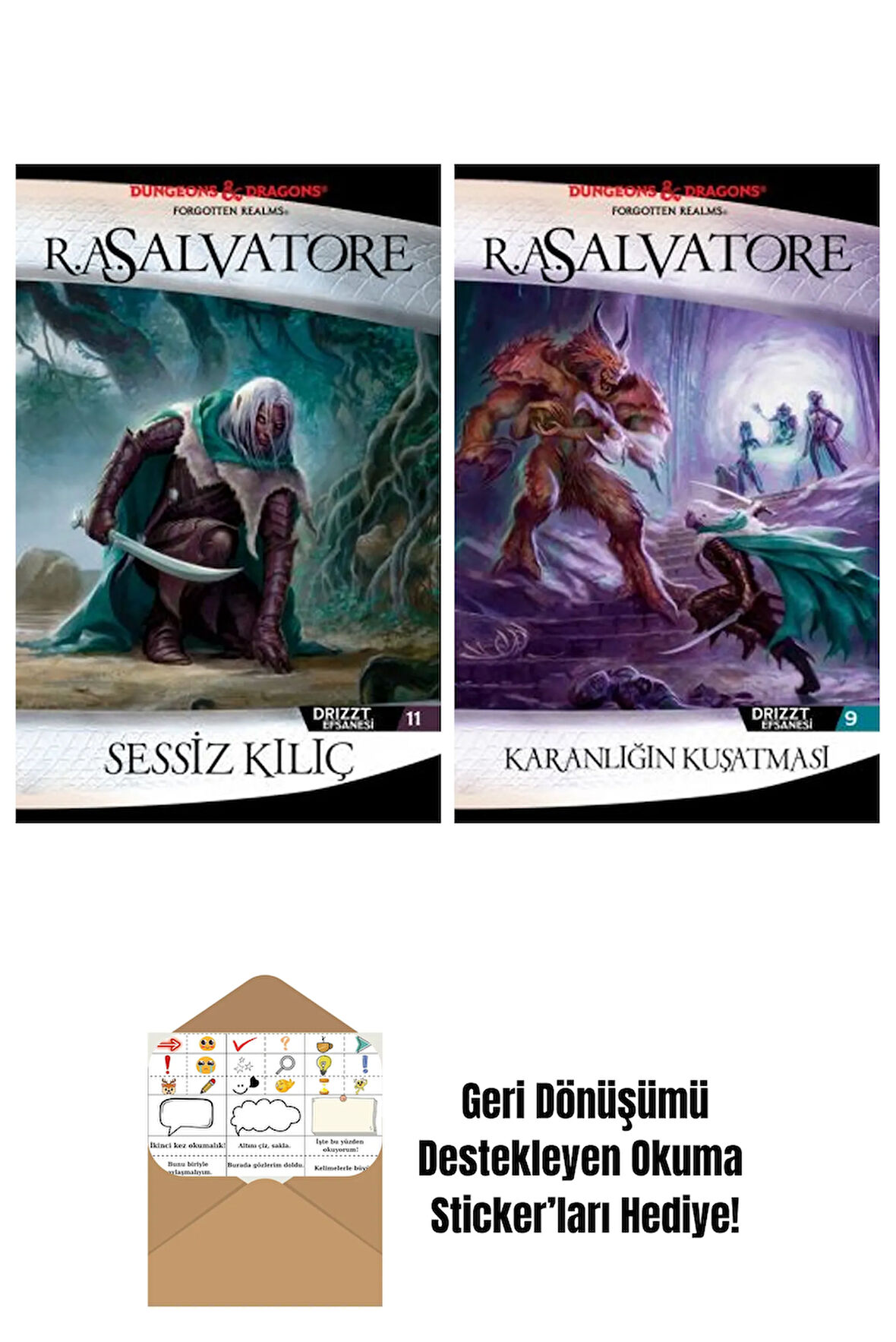 Sessiz Kılıç – Drizzt Efsanesi 11. Kitap + Karanlığın Kuşatması – Drizzt Efsanesi 9. Kitap