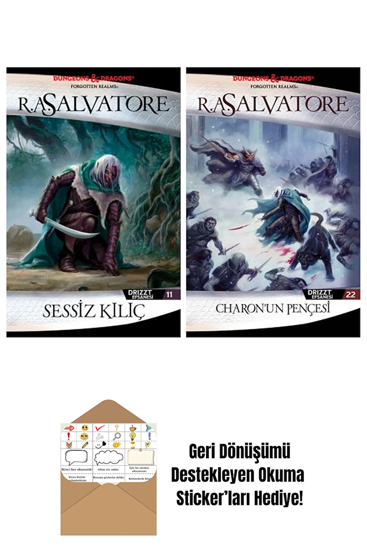 Sessiz Kılıç – Drizzt Efsanesi 11. Kitap + Charon’un Pençesi – Drizzt Efsanesi 22. Kitap