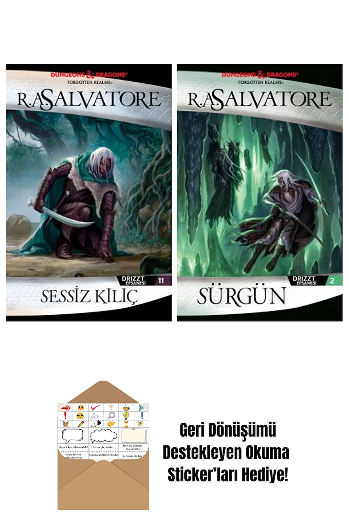 Sessiz Kılıç – Drizzt Efsanesi 11. Kitap + Sürgün – Drizzt Efsanesi 2. Kitap