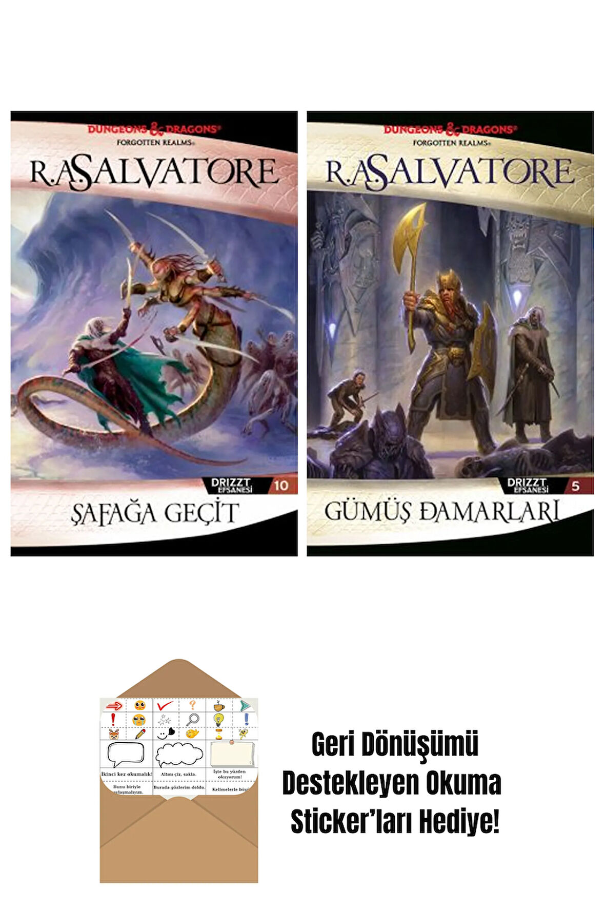 Şafağa Geçit – Drizzt Efsanesi 10. Kitap + Gümüş Damarları – Drizzt Efsanesi 5. Kitap
